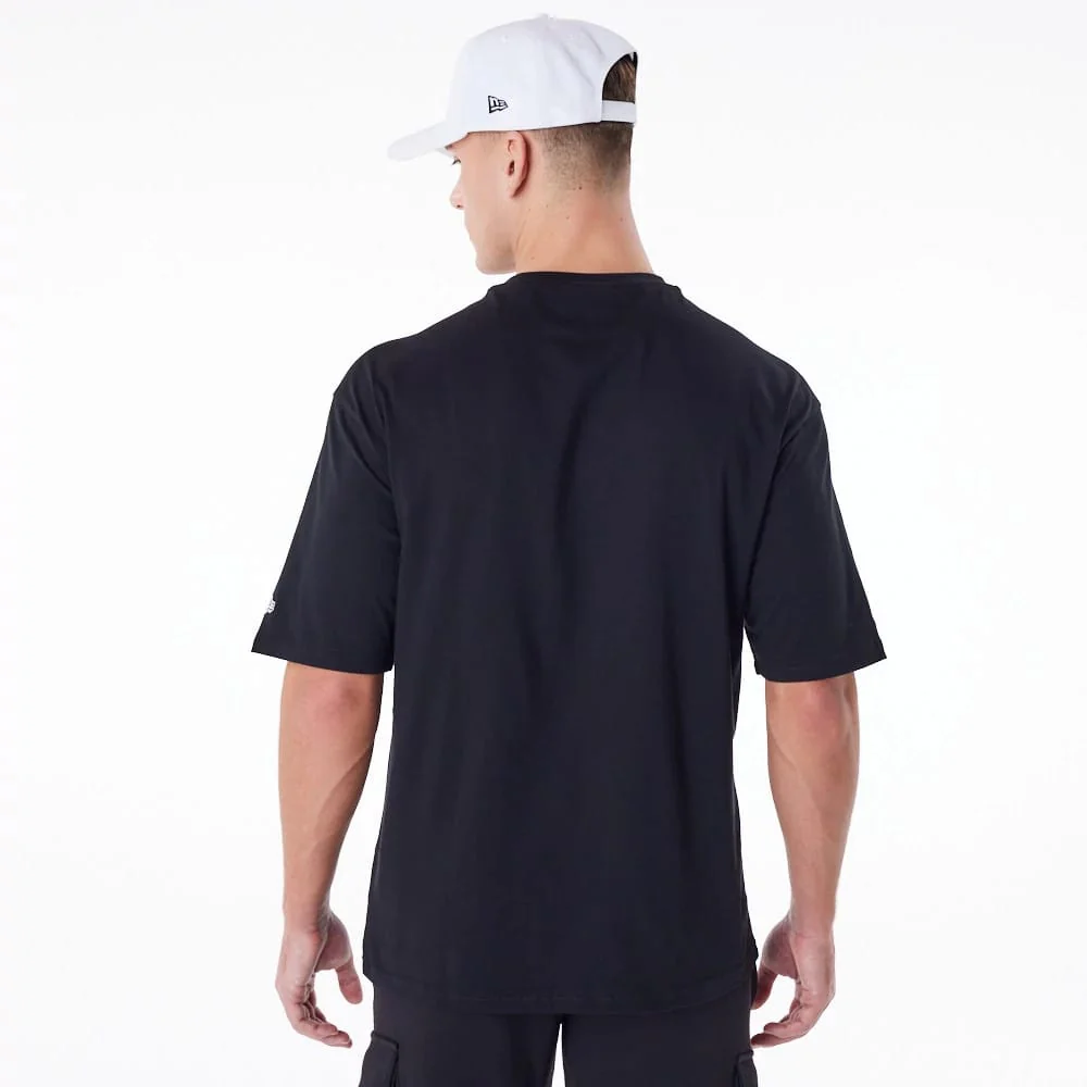 LA Dodgers MLB Essential Black Oversized T-Shirt - Image 7
