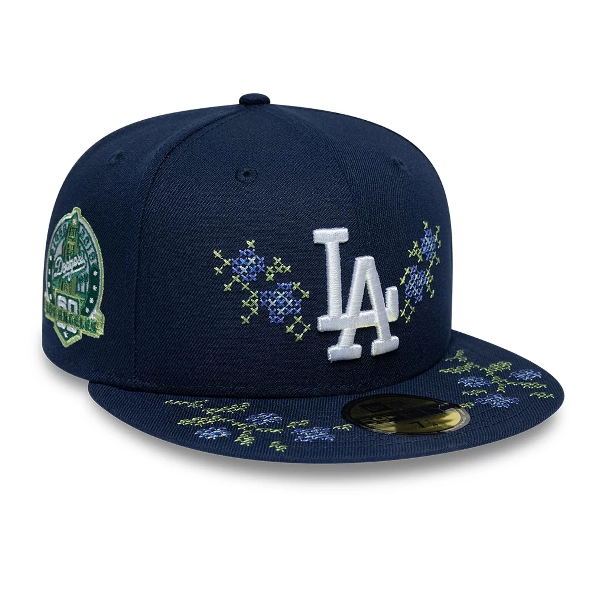 LA Dodgers MLB Garden Dark Blue 59FIFTY Fitted Cap