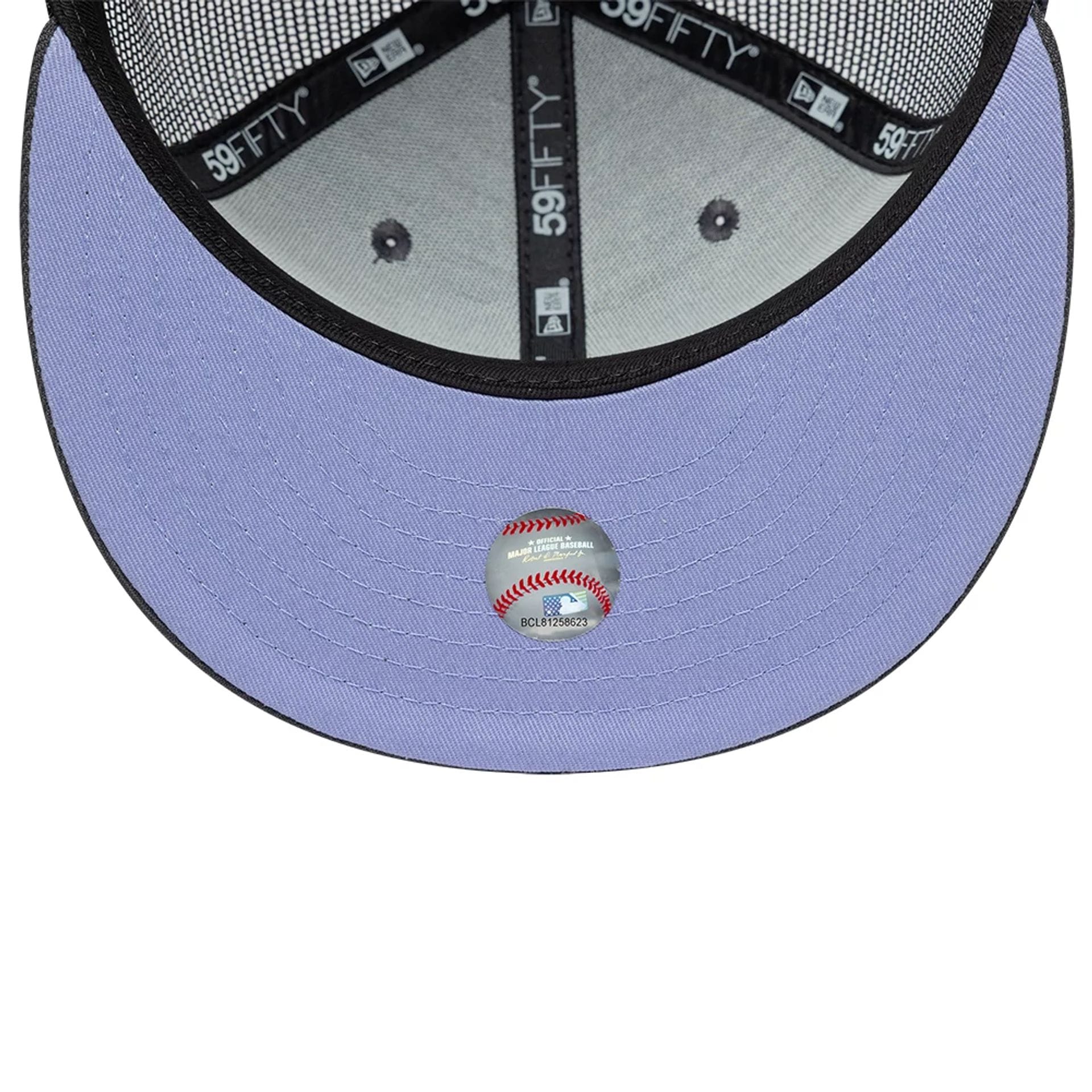 LA Dodgers MLB Hydrangea Dark Grey 59FIFTY Fitted Cap - Image 2