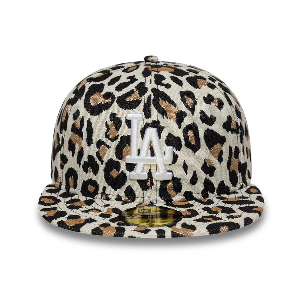 LA Dodgers MLB Leopard Black 59FIFTY Fitted Cap - Image 3