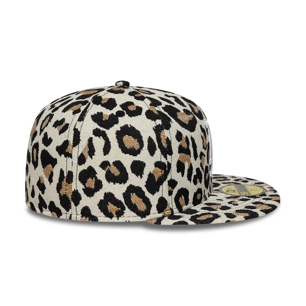 LA Dodgers MLB Leopard Black 59FIFTY Fitted Cap - Image 7