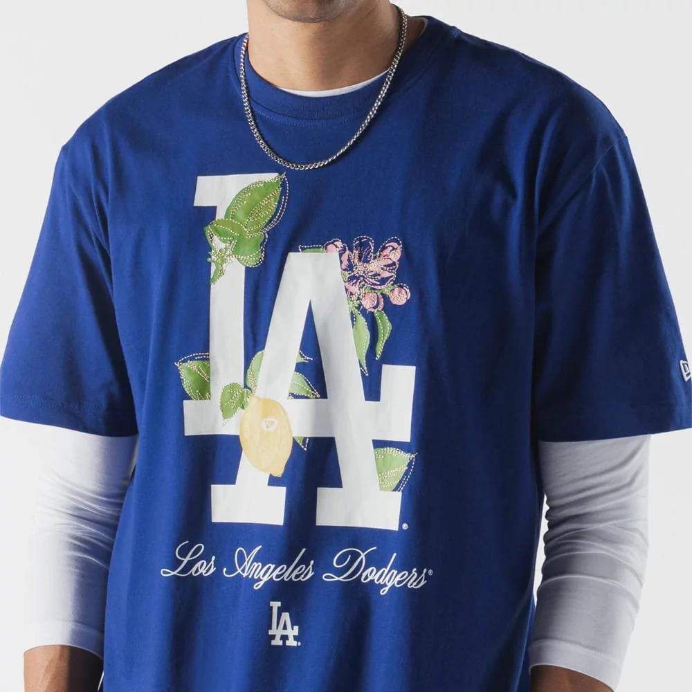 LA Dodgers MLB Life Graphic Dark Blue T-Shirt - Image 4