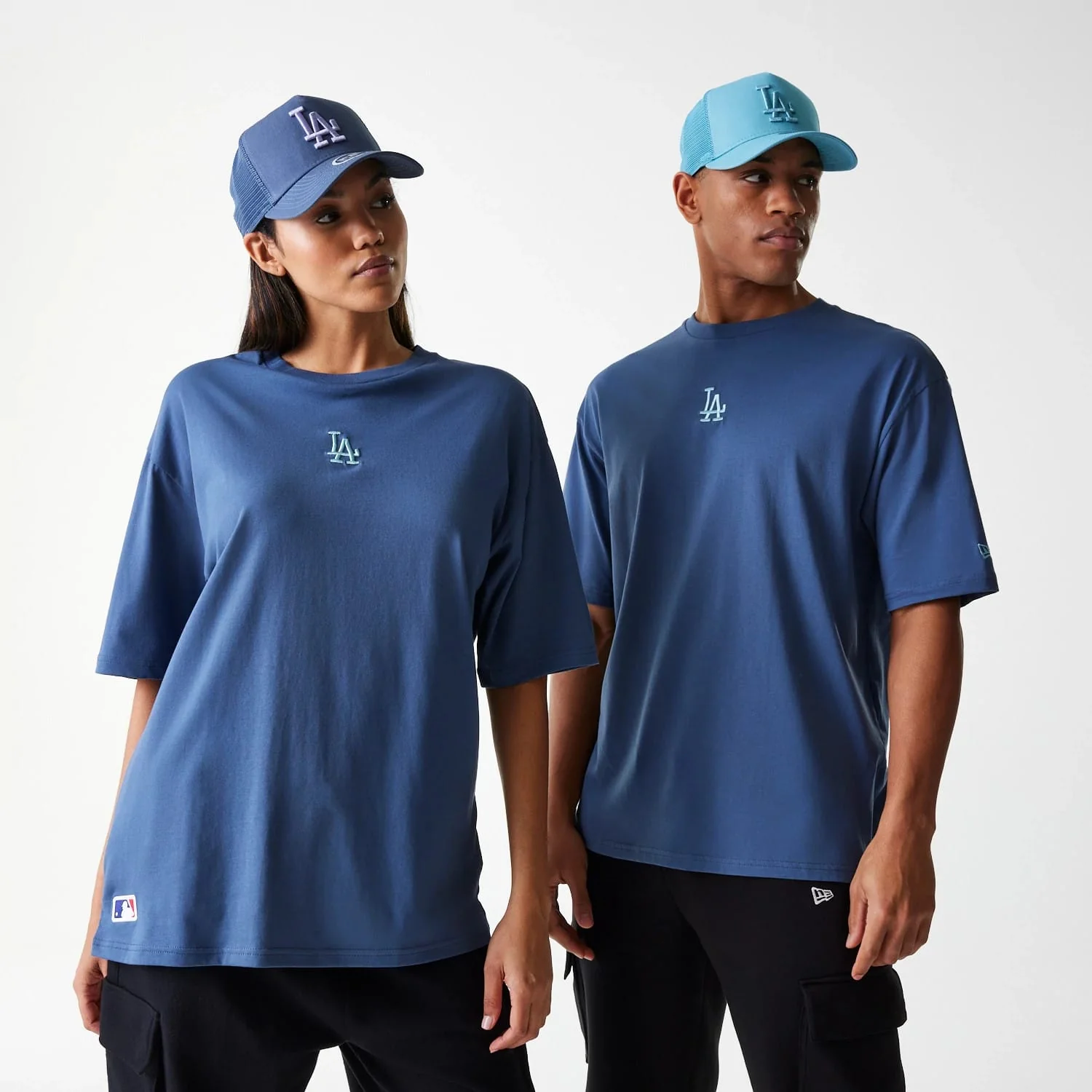 LA Dodgers MLB Midi League Essential Dark Blue Oversized T-Shirt