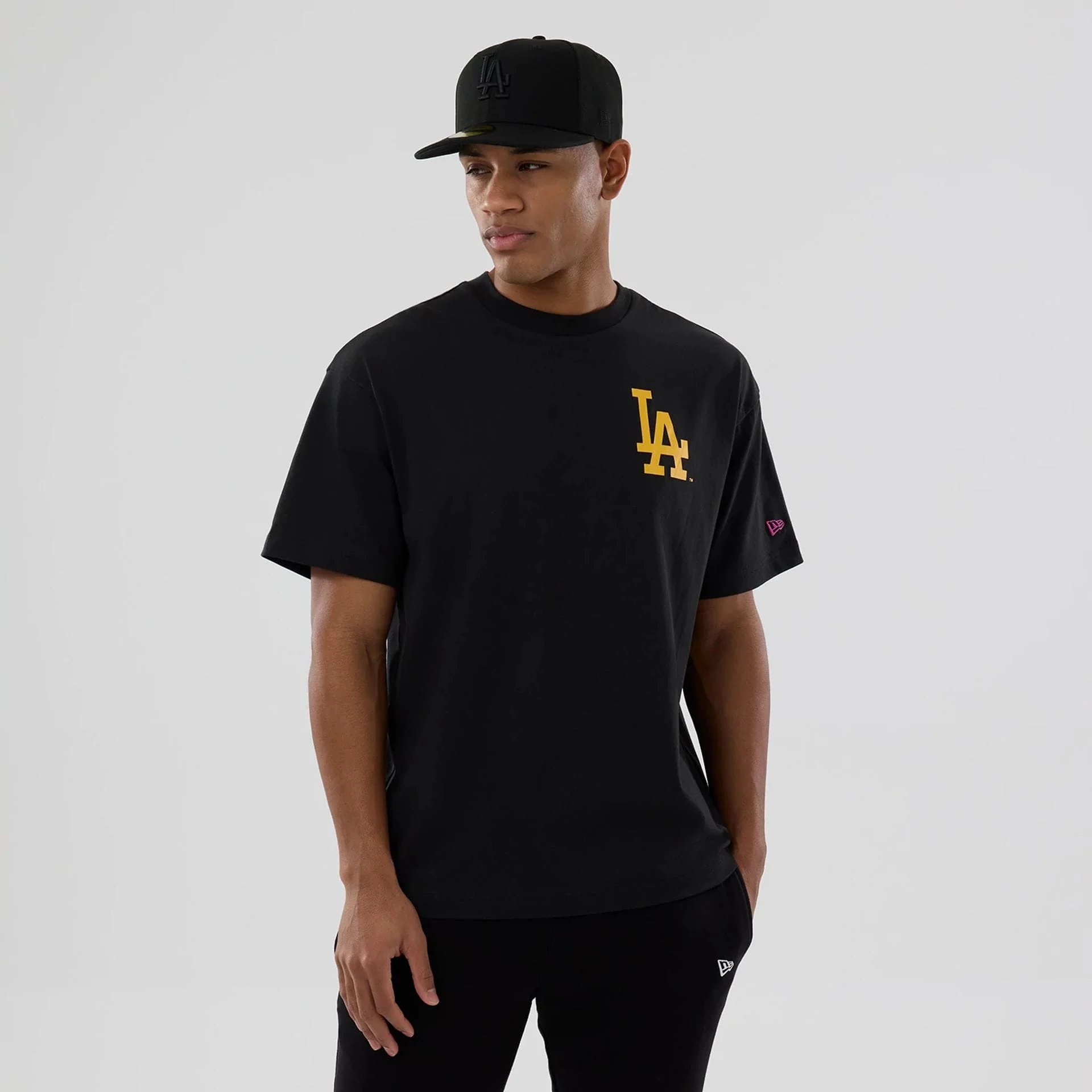 LA Dodgers MLB Neon Light Black T-Shirt