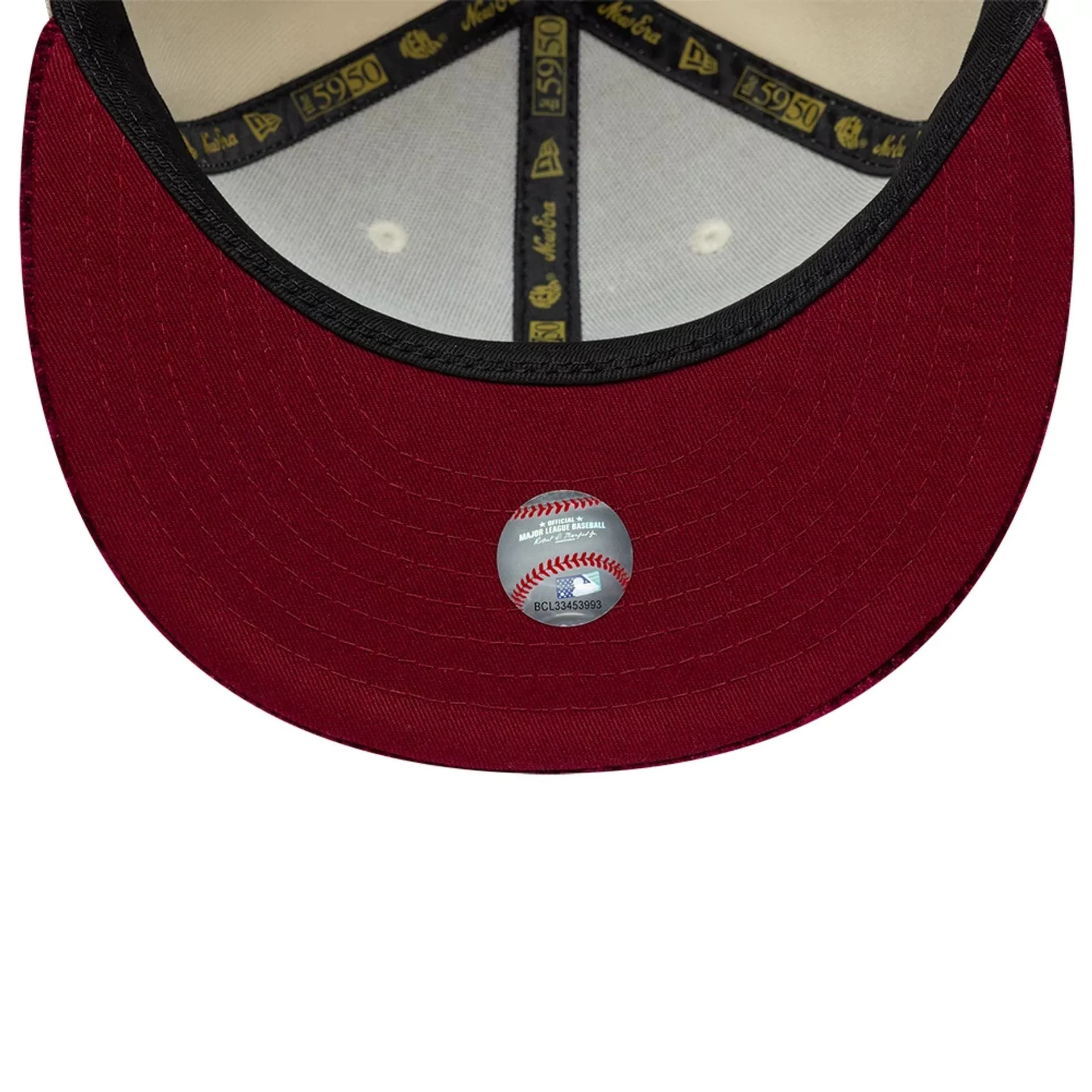 LA Dodgers MLB Paisley Visor Cream 59FIFTY Fitted Cap - Image 3