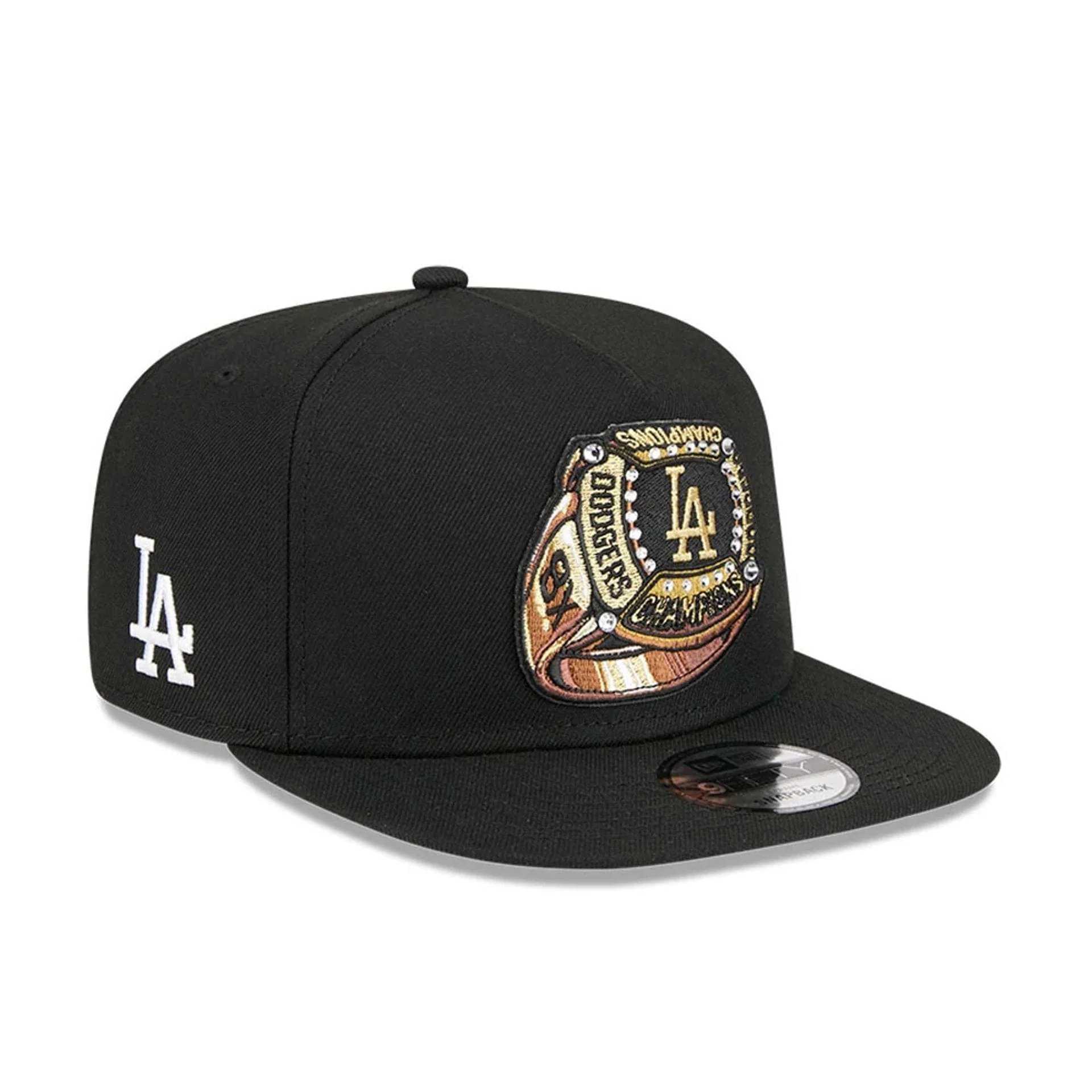 LA Dodgers MLB Ring Black 9FIFTY A-Frame Snapback Adjustable Cap