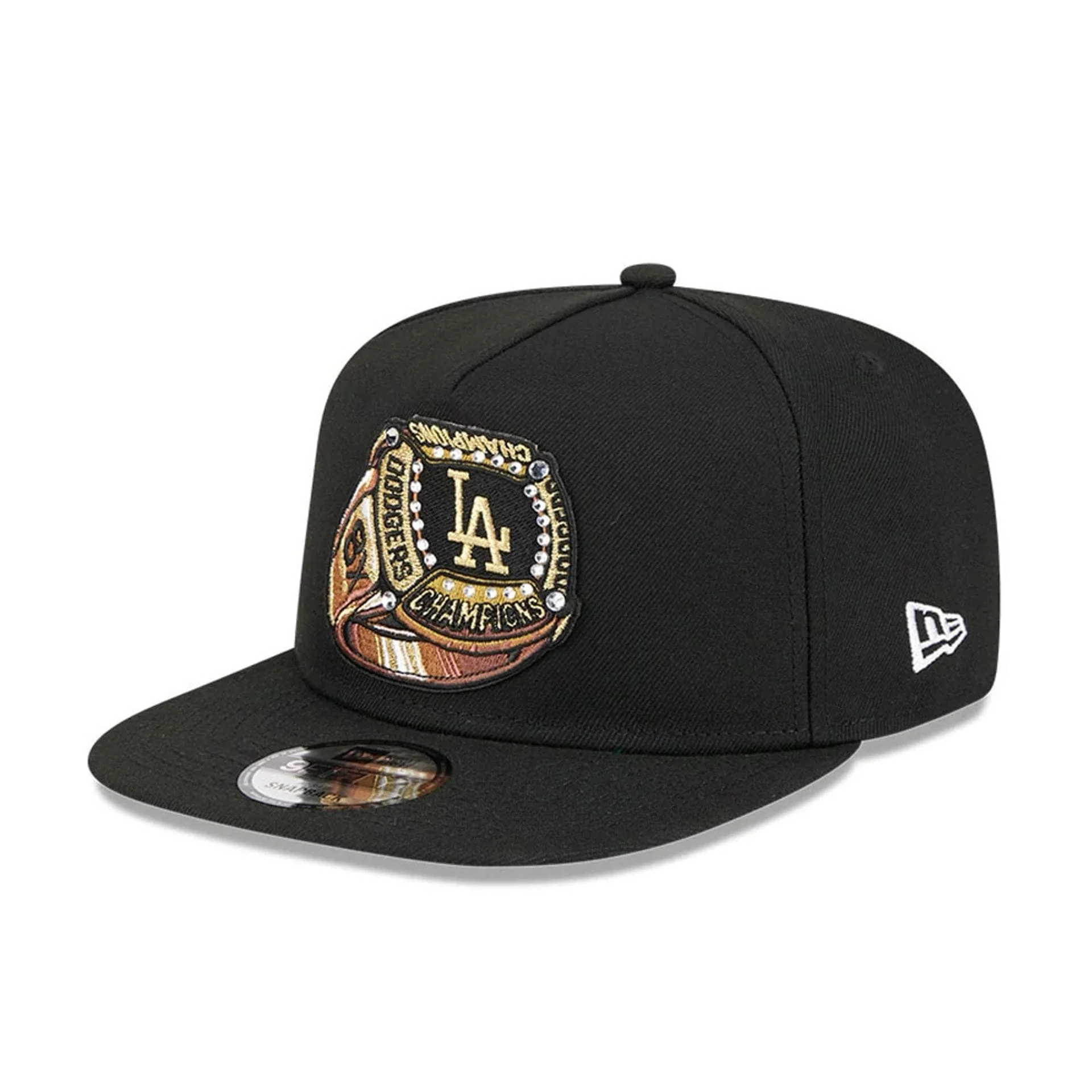 LA Dodgers MLB Ring Black 9FIFTY A-Frame Snapback Adjustable Cap - Image 4