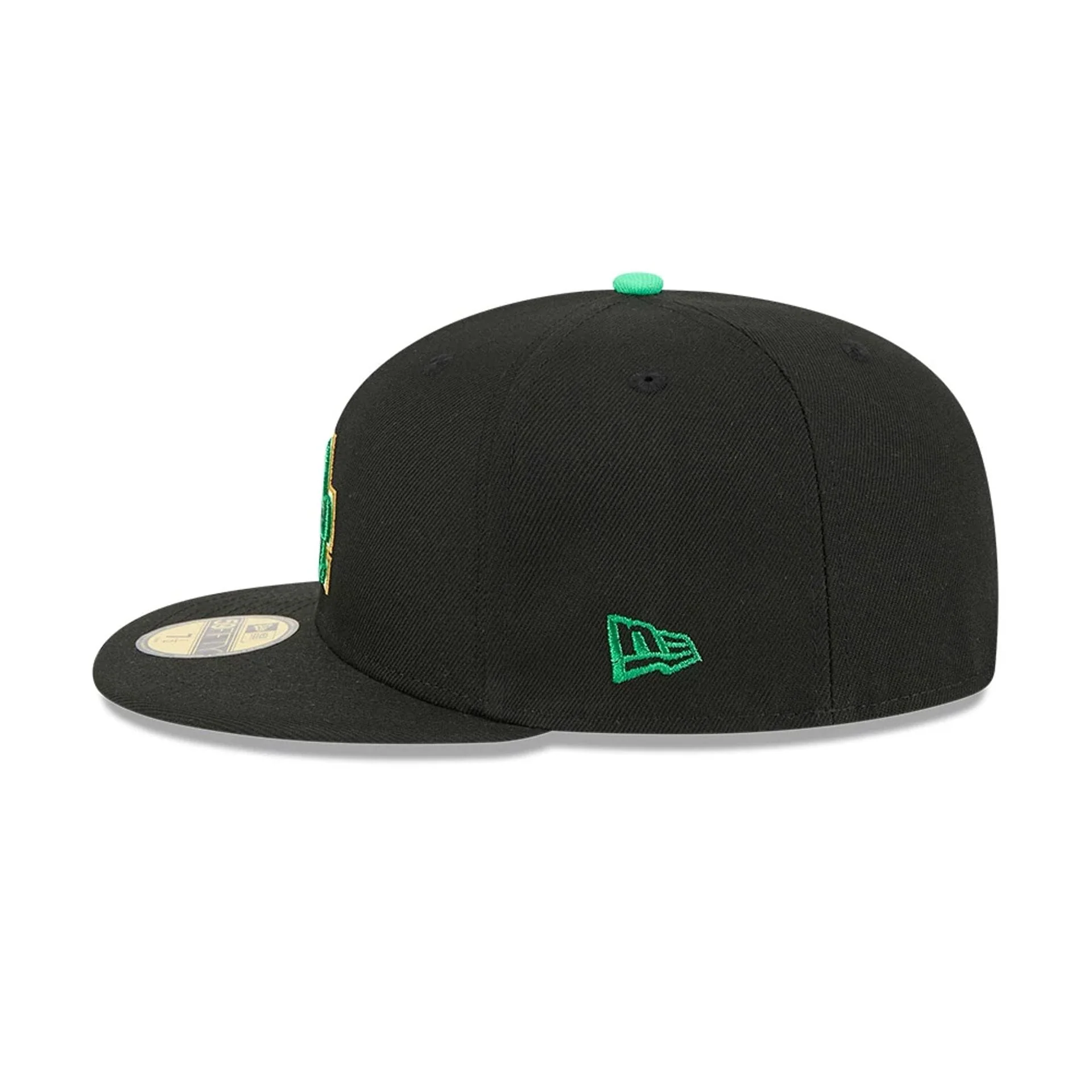 LA Dodgers MLB Saint Patrick's Day Black 59FIFTY Fitted Cap - Image 4