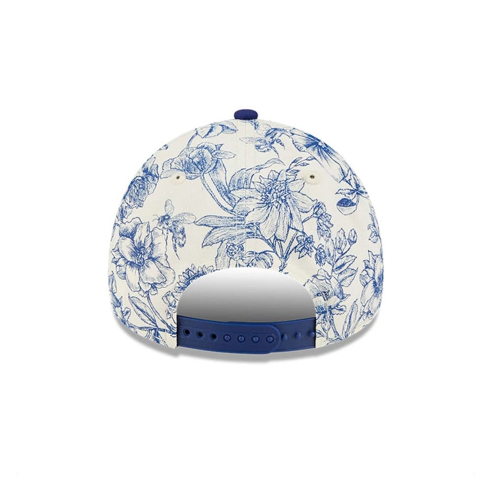 LA Dodgers MLB Spring Floral Dark Blue 9FORTY A-Frame Adjustable Cap - Image 7