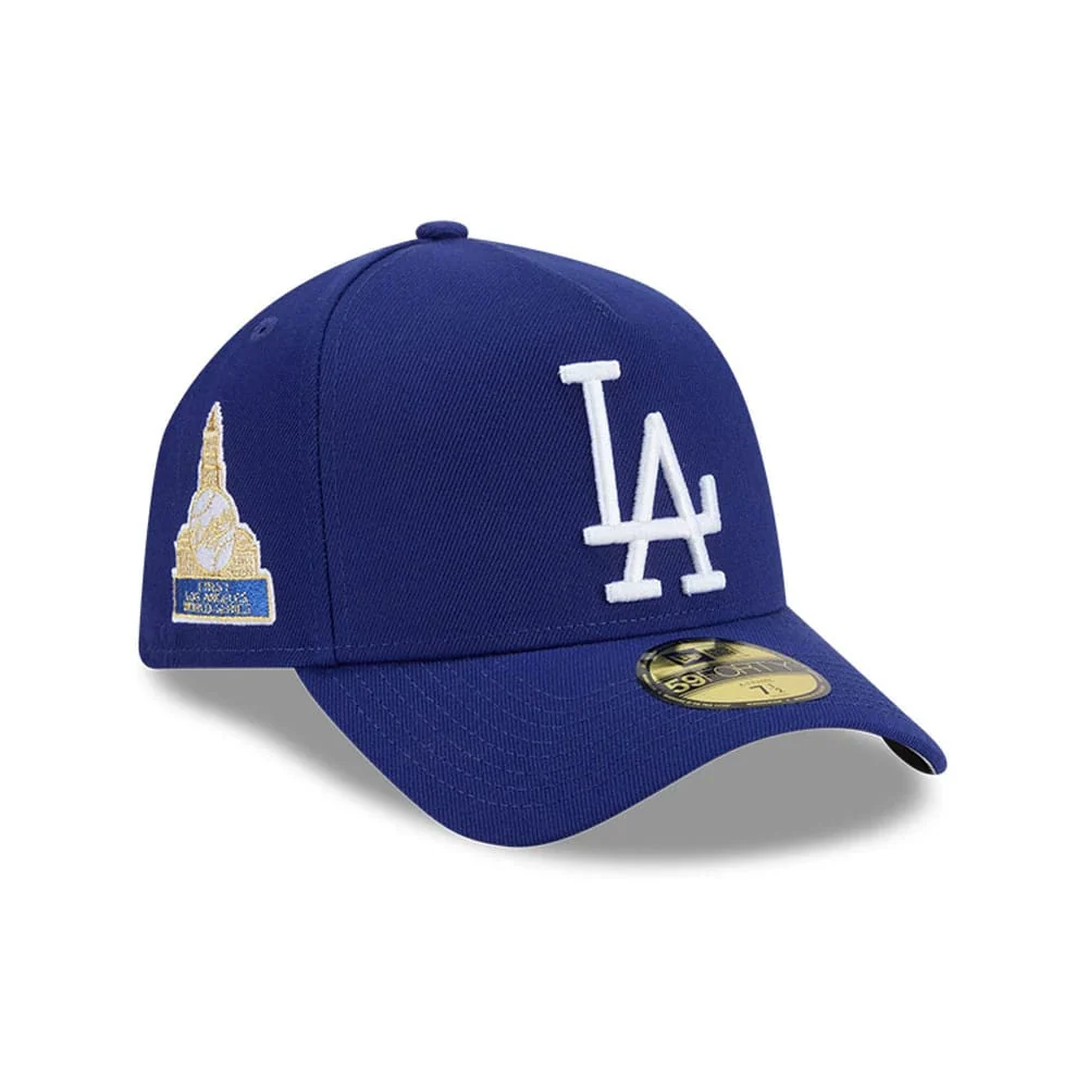 LA Dodgers MLB Team Side Blue 59FORTY A-Frame Fitted Cap