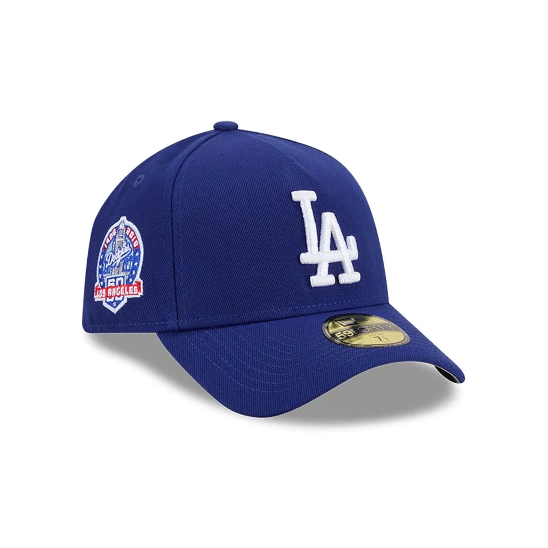 LA Dodgers MLB Team Side Dark Blue 59FORTY A-Frame Fitted Cap