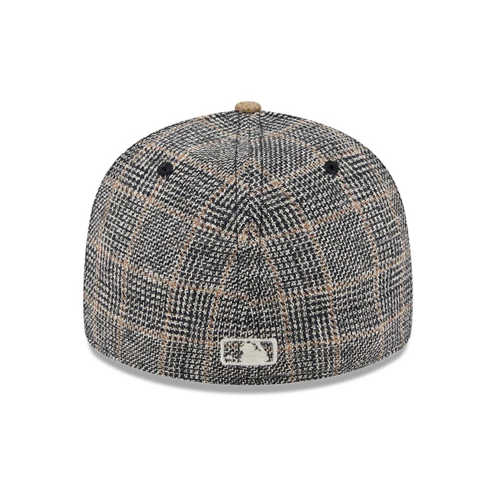 LA Dodgers MLB Vintage Tweed Open Blue Retro Crown 59FIFTY Fitted Cap - Image 5