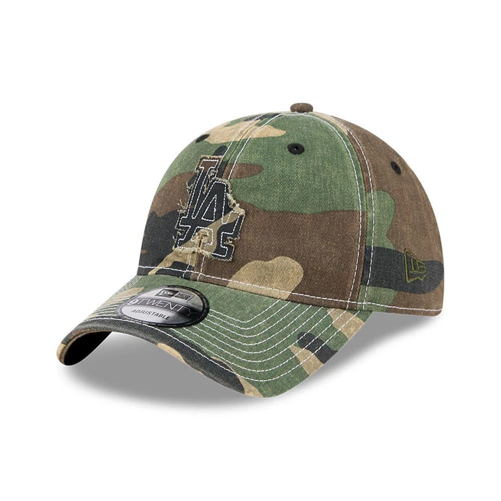 LA Dodgers MLB Washed Camo Open Green 9TWENTY Adjustable Cap