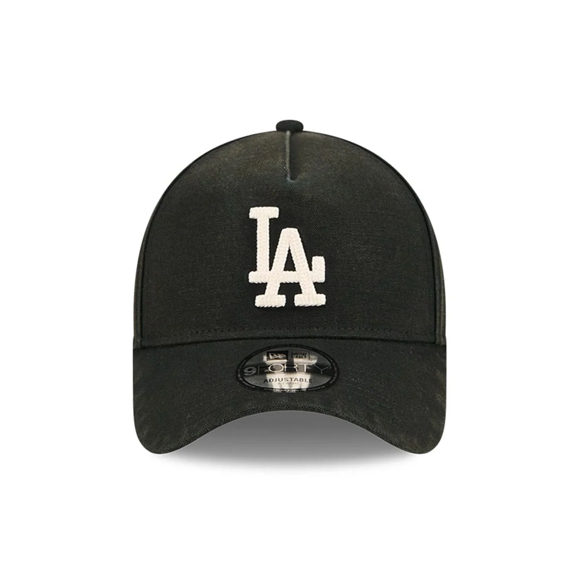 LA Dodgers MLB Washed Canvas Black 9FORTY A-Frame Adjustable Cap - Image 2