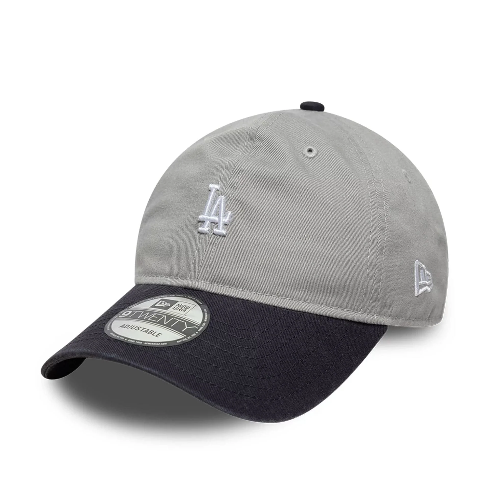 LA Dodgers MLB Washed Contrast Grey 9TWENTY Adjustable Cap