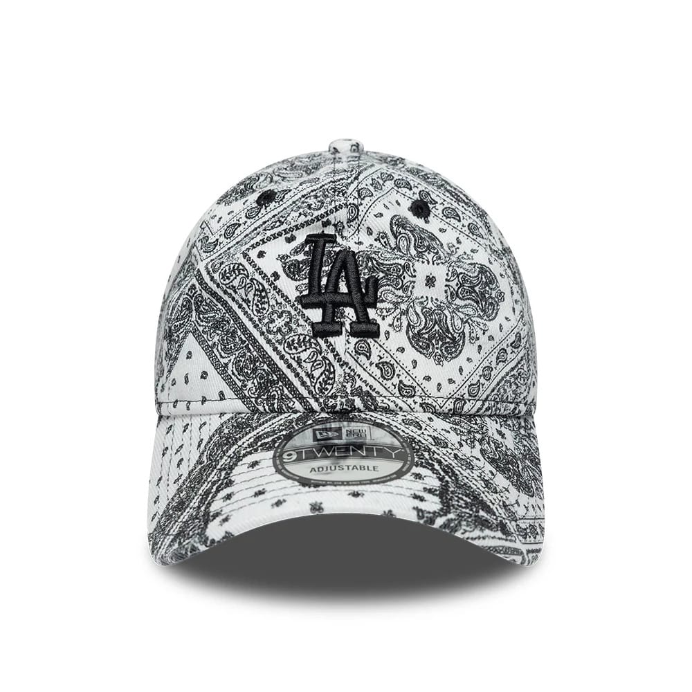 LA Dodgers MLB Washed Paisley White 9TWENTY Adjustable Cap - Image 3