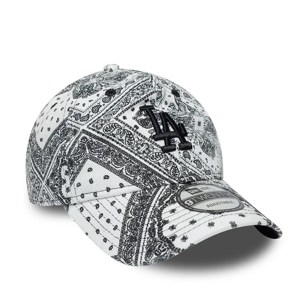 LA Dodgers MLB Washed Paisley White 9TWENTY Adjustable Cap - Image 4