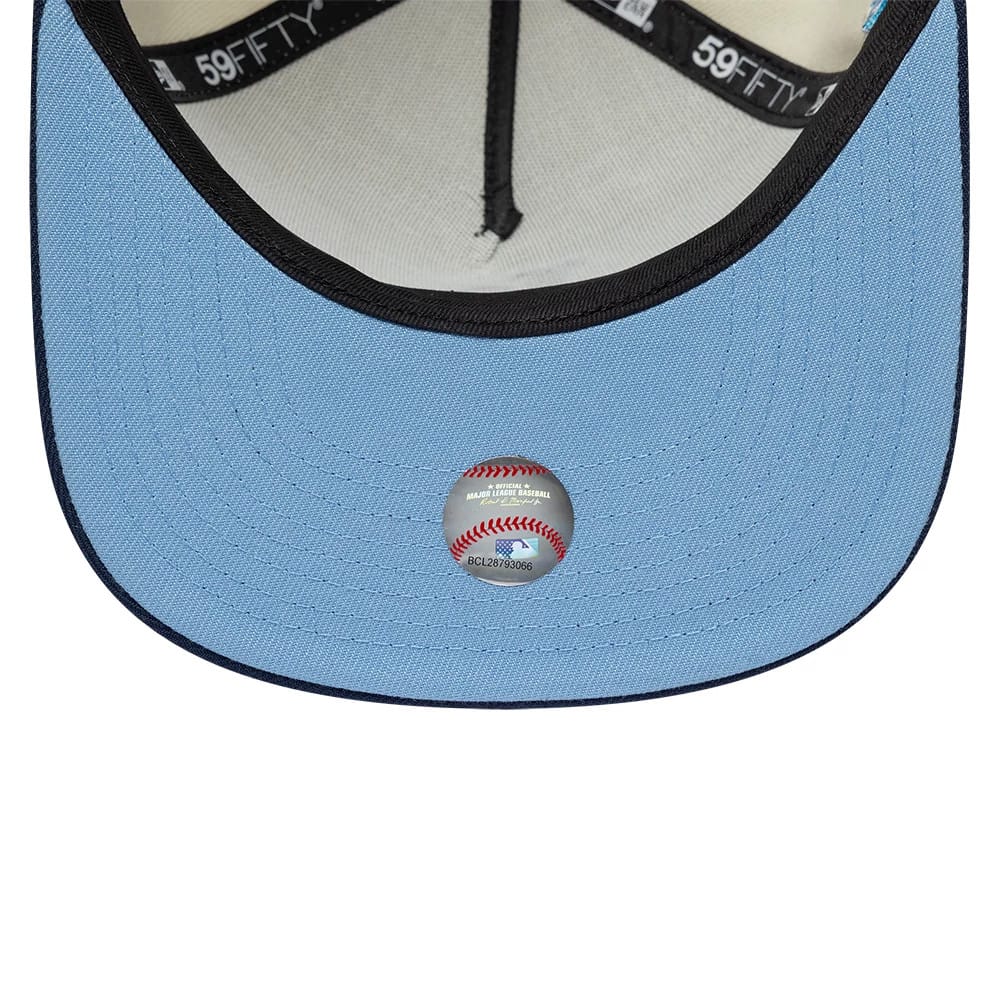 LA Dodgers MLB White 59FIFTY A-Frame Fitted Cap - Image 2
