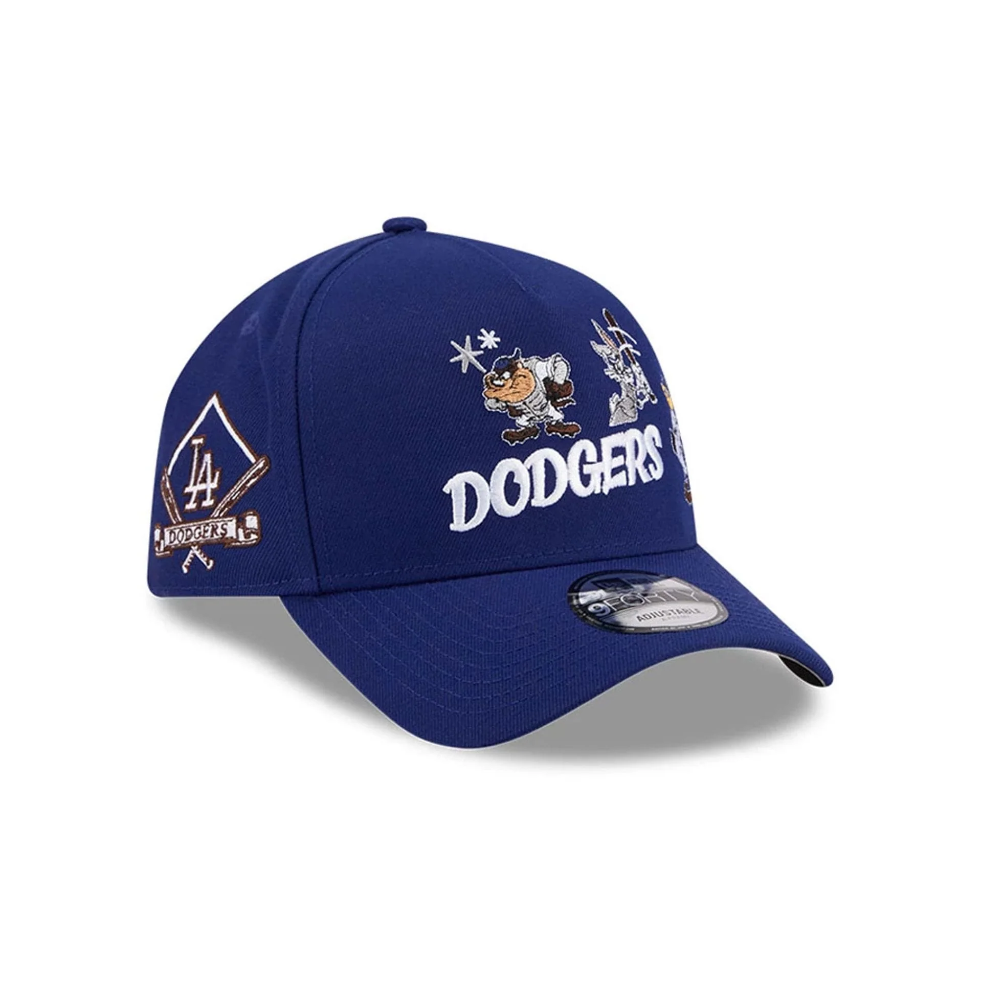 LA Dodgers MLB X Looney Tunes Dark Blue 9FORTY A-Frame Adjustable Cap