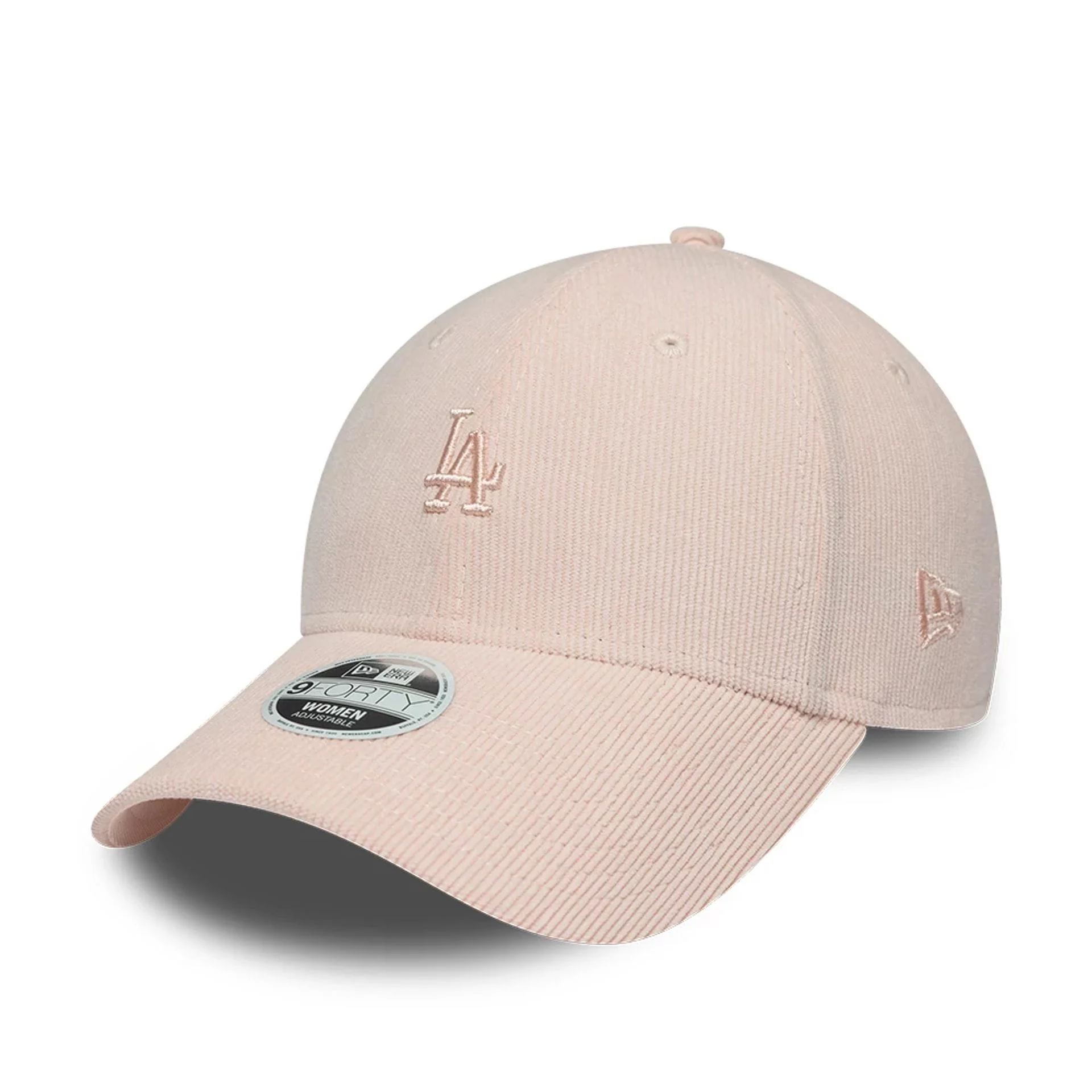 LA Dodgers Womens MLB Cord Pastel Pink 9FORTY Adjustable Cap