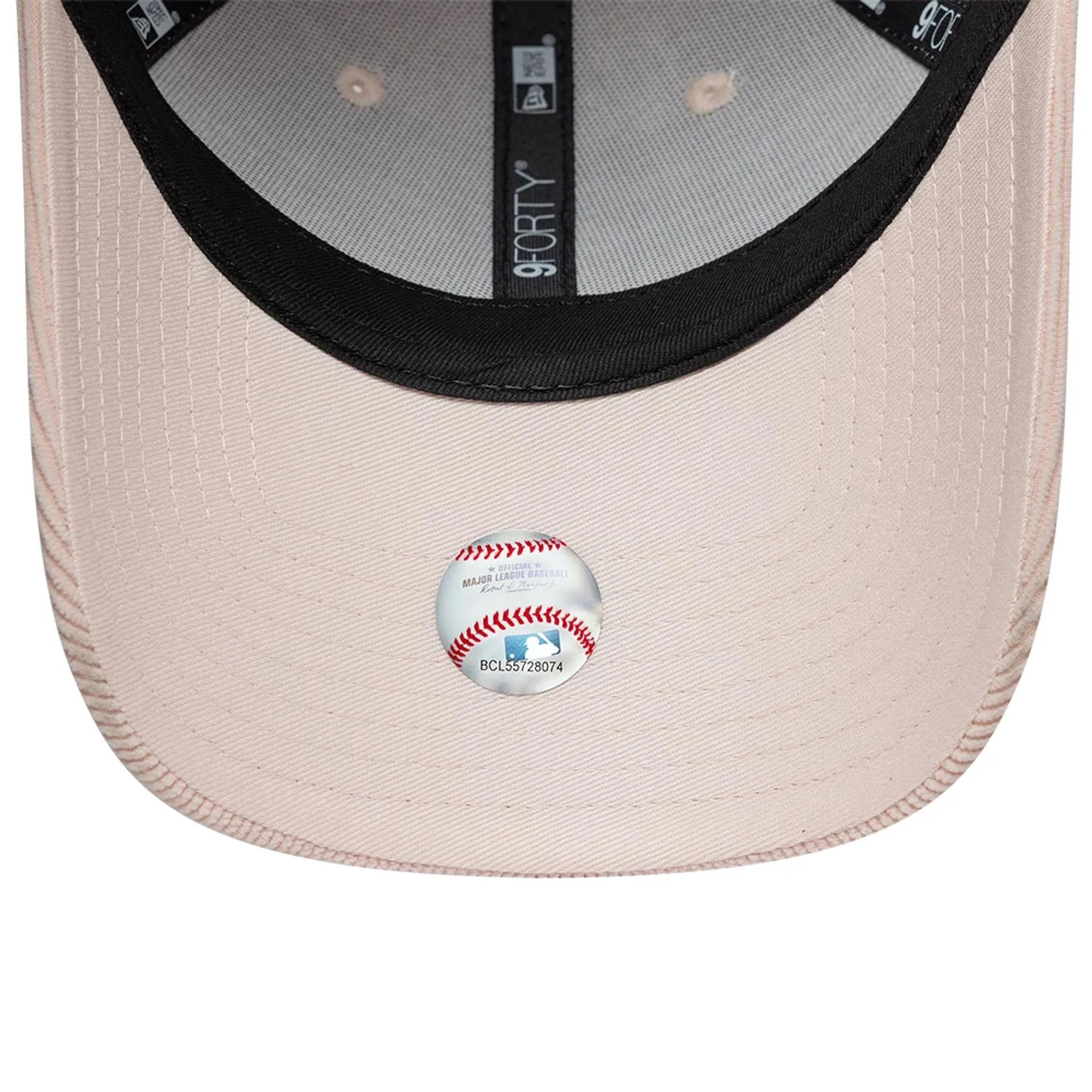 LA Dodgers Womens MLB Cord Pastel Pink 9FORTY Adjustable Cap - Image 5