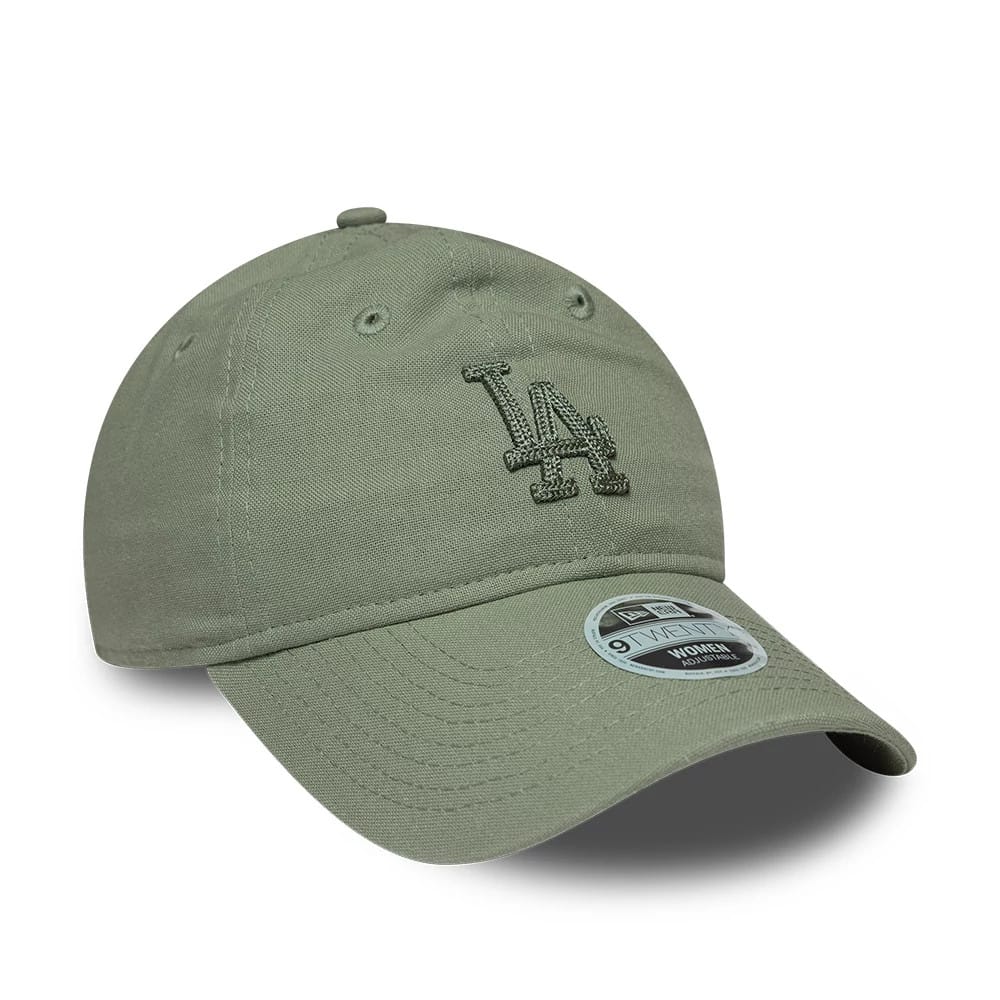 LA Dodgers Womens MLB Linen Pastel Green 9TWENTY Adjustable Cap - Image 3