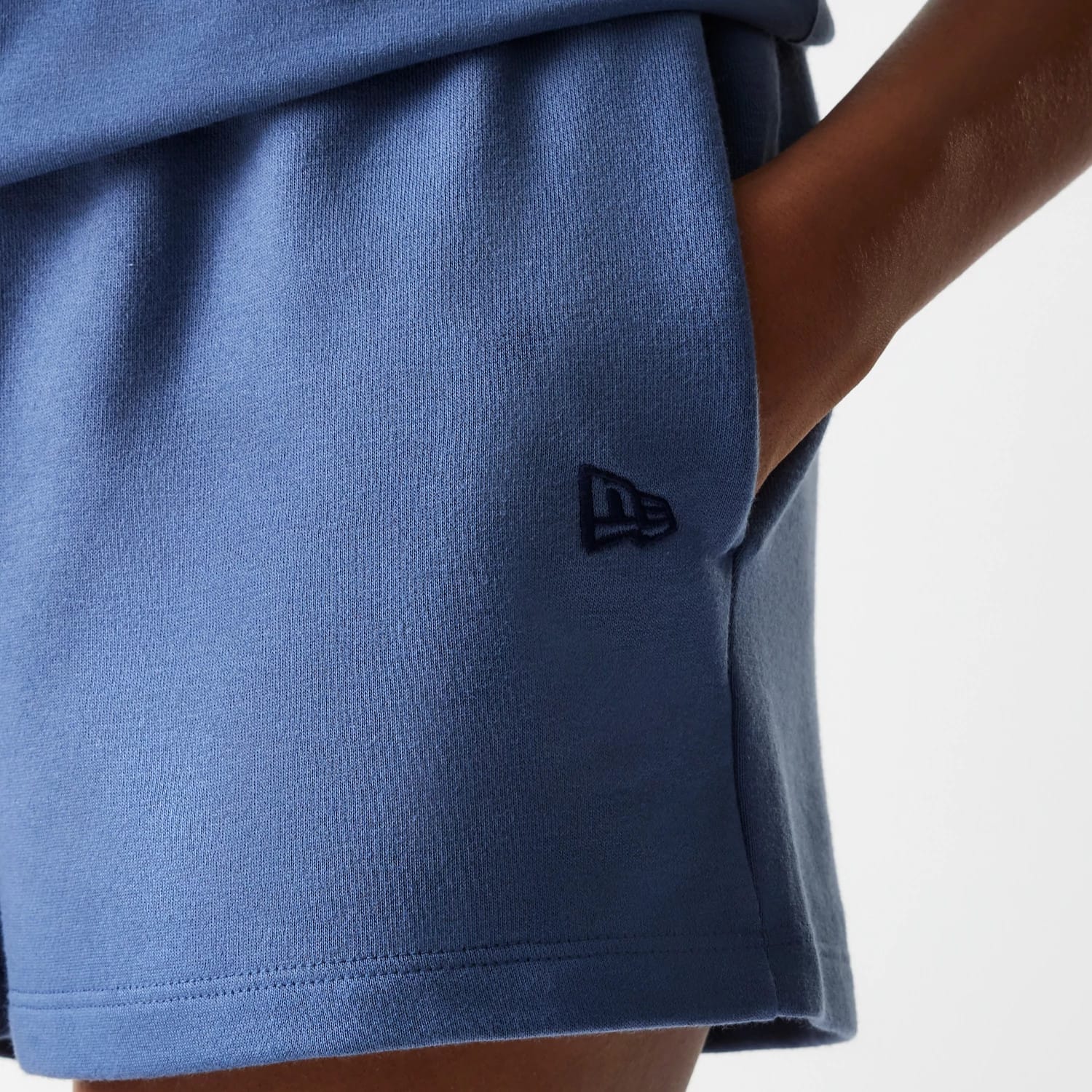LA Dodgers Womens MLB Midi League Essential Dark Blue Shorts - Image 4
