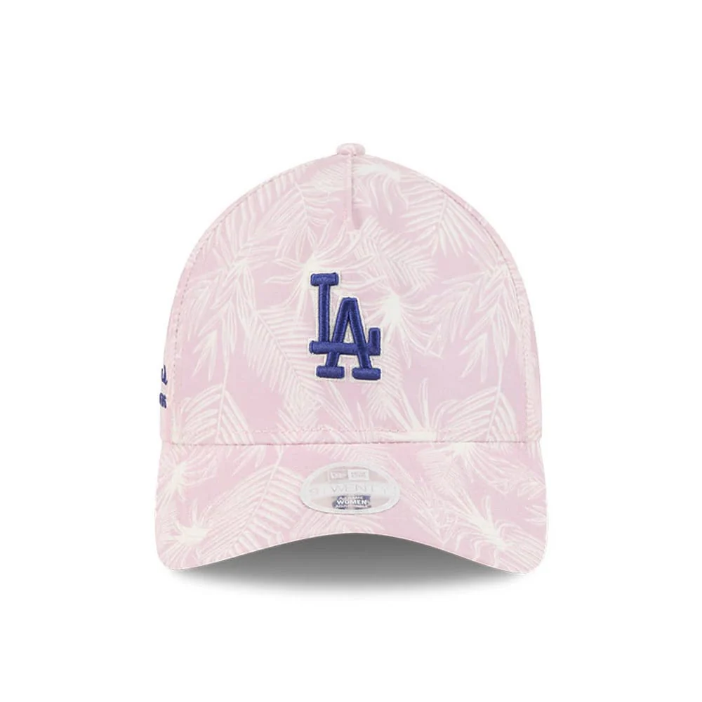 LA Dodgers Womens MLB Pastel Pastel Pink 9TWENTY A-Frame Adjustable Cap - Image 3
