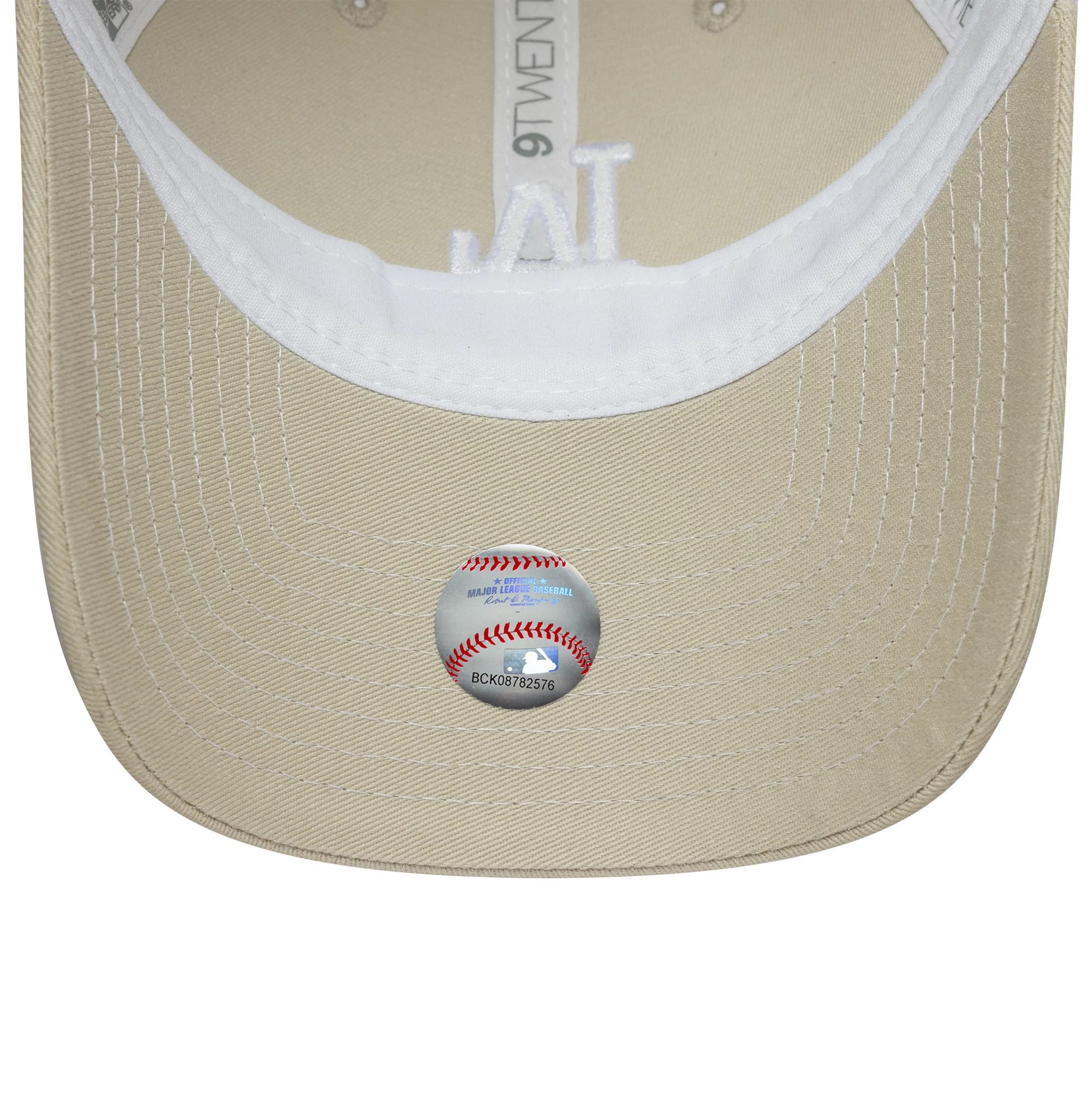 LA Dodgers Womens MLB Washed Cream 9TWENTY Adjustable Cap - Image 5