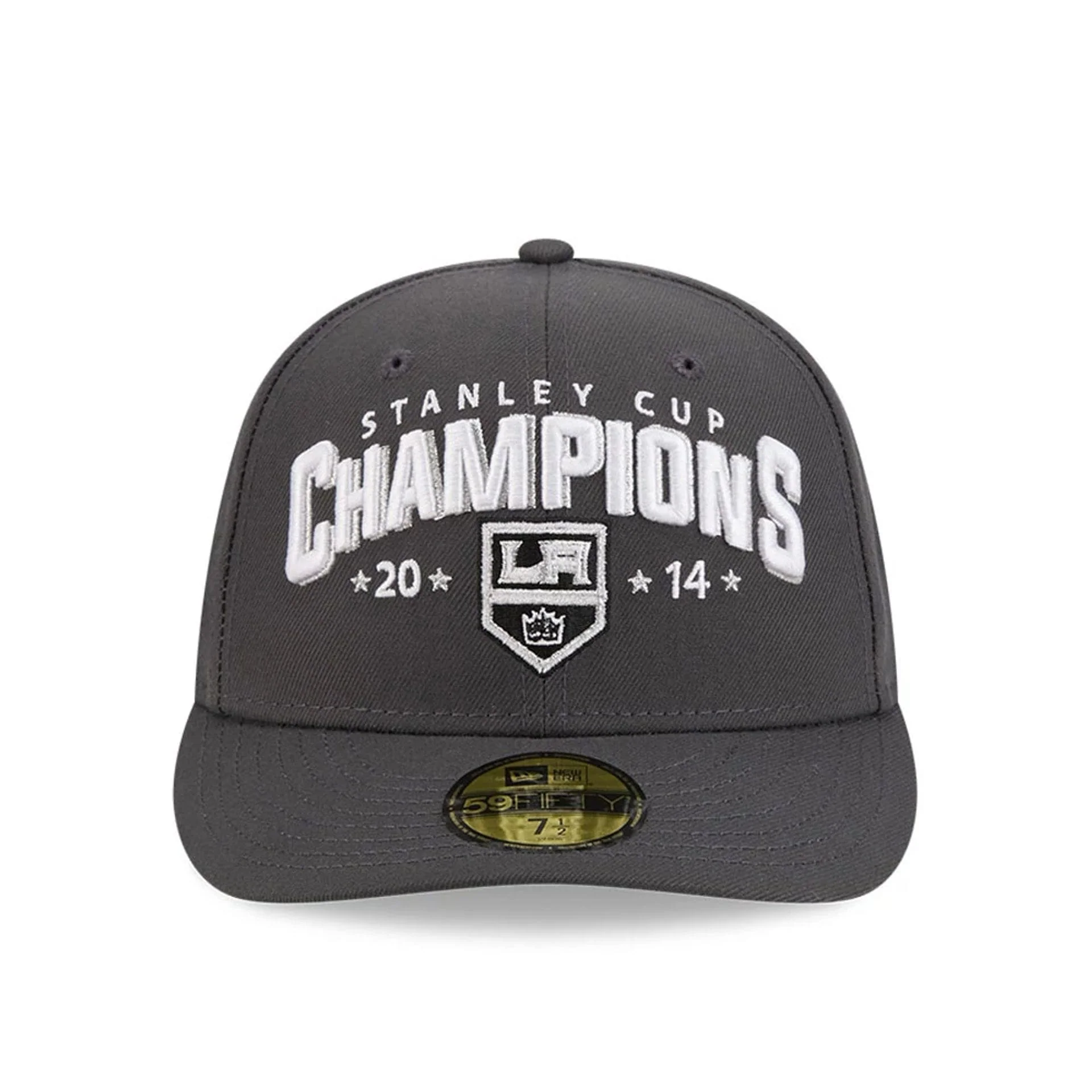 LA Kings NHL Stanley Cup Champions Dark Grey 59FIFTY Fitted Cap - Image 3