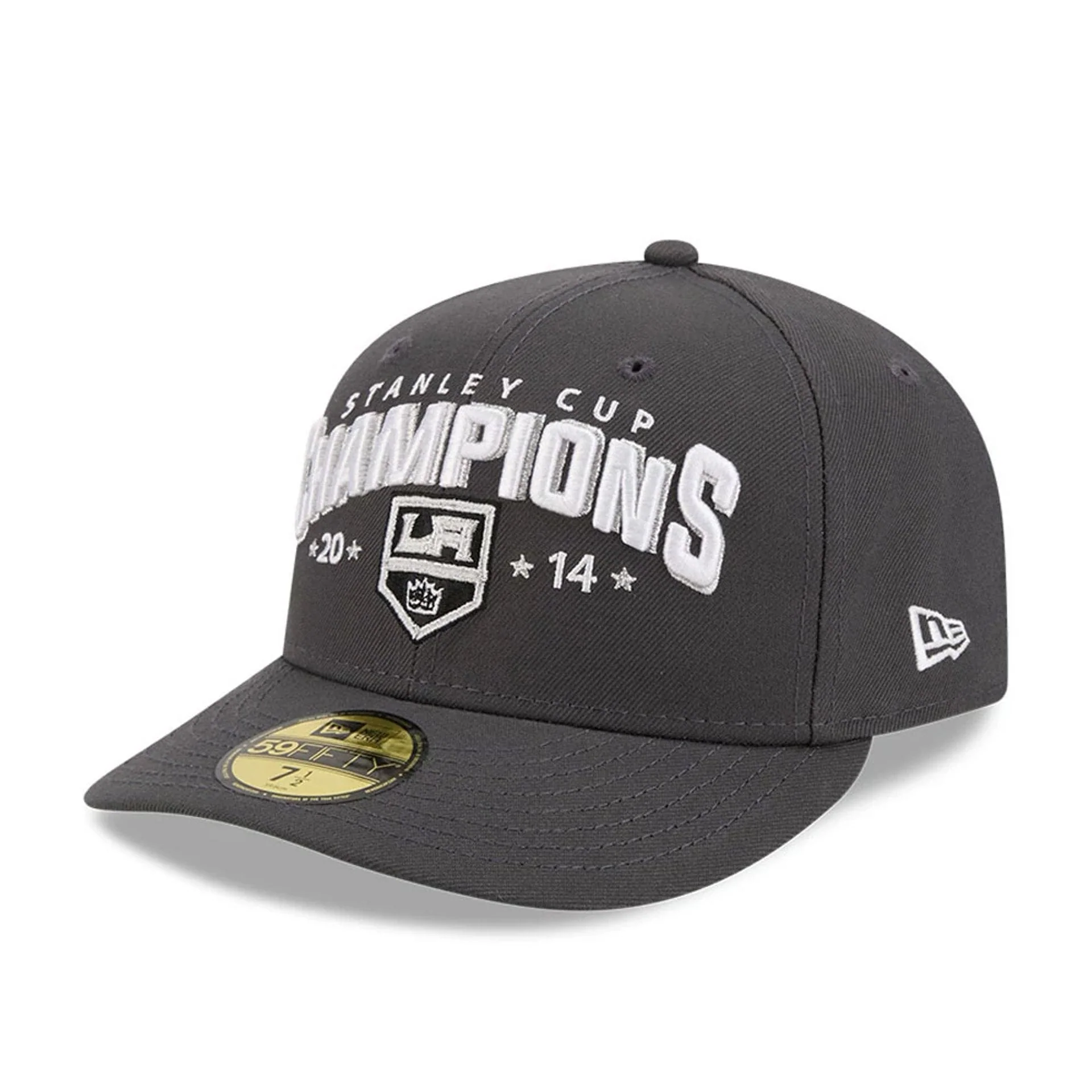 LA Kings NHL Stanley Cup Champions Dark Grey 59FIFTY Fitted Cap - Image 4