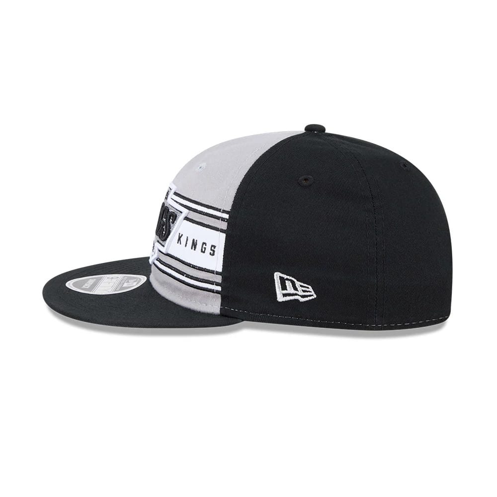 LA Kings NHL Team Stripes Black Retro Crown 9FIFTY Adjustable Cap - Image 5