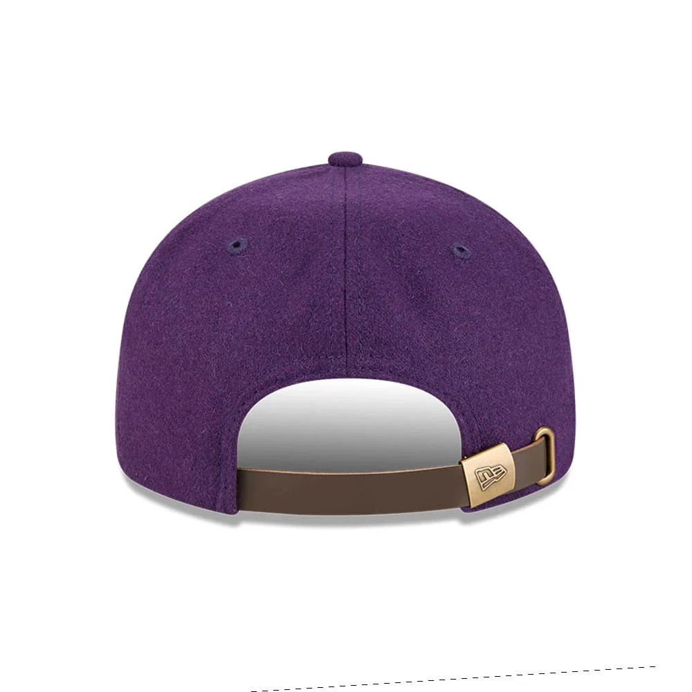 LA Lakers NBA Chenille Woven Purple Retro Crown 9FIFTY Adjustable Cap - Image 2