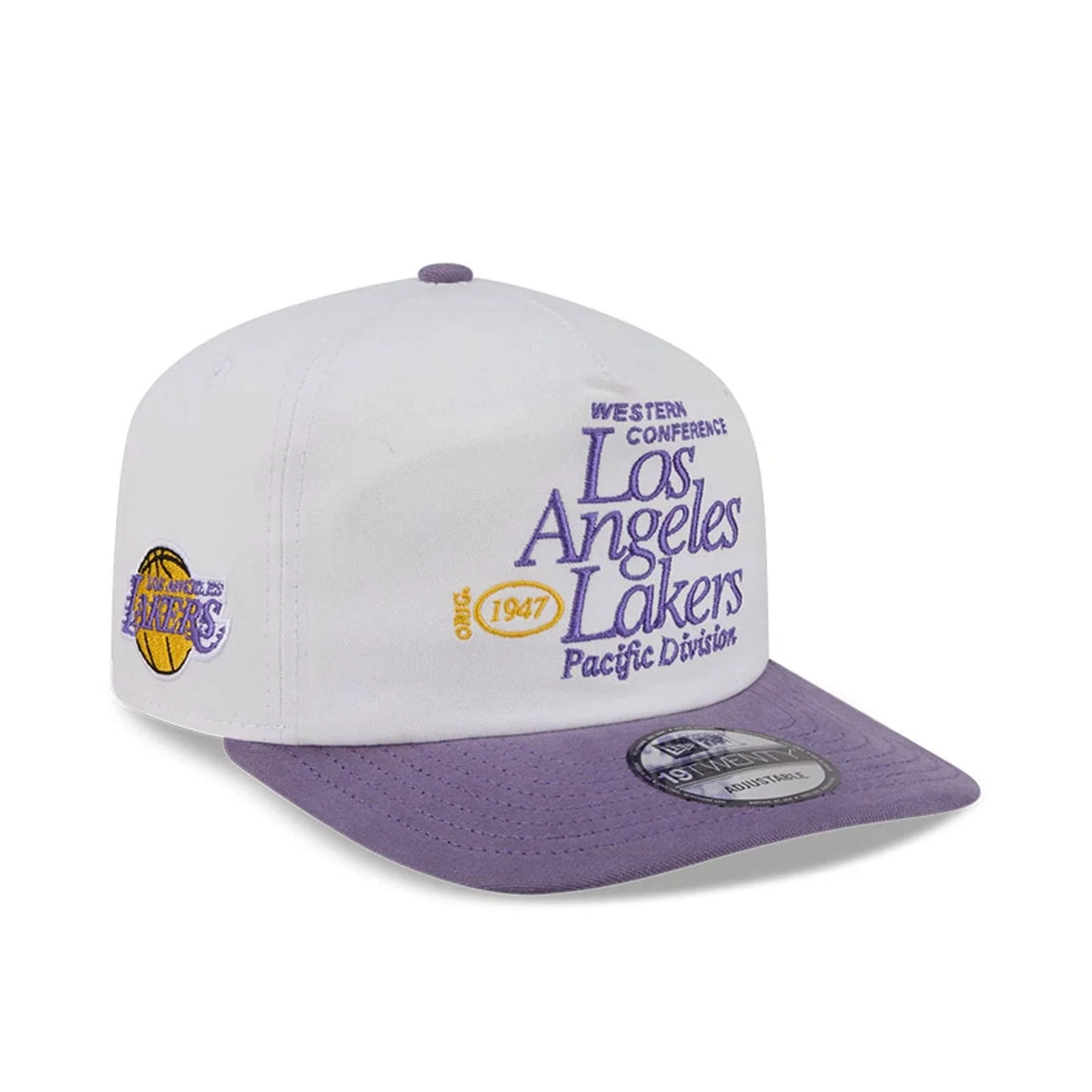 LA Lakers NBA Conference White 19TWENTY Adjustable Cap