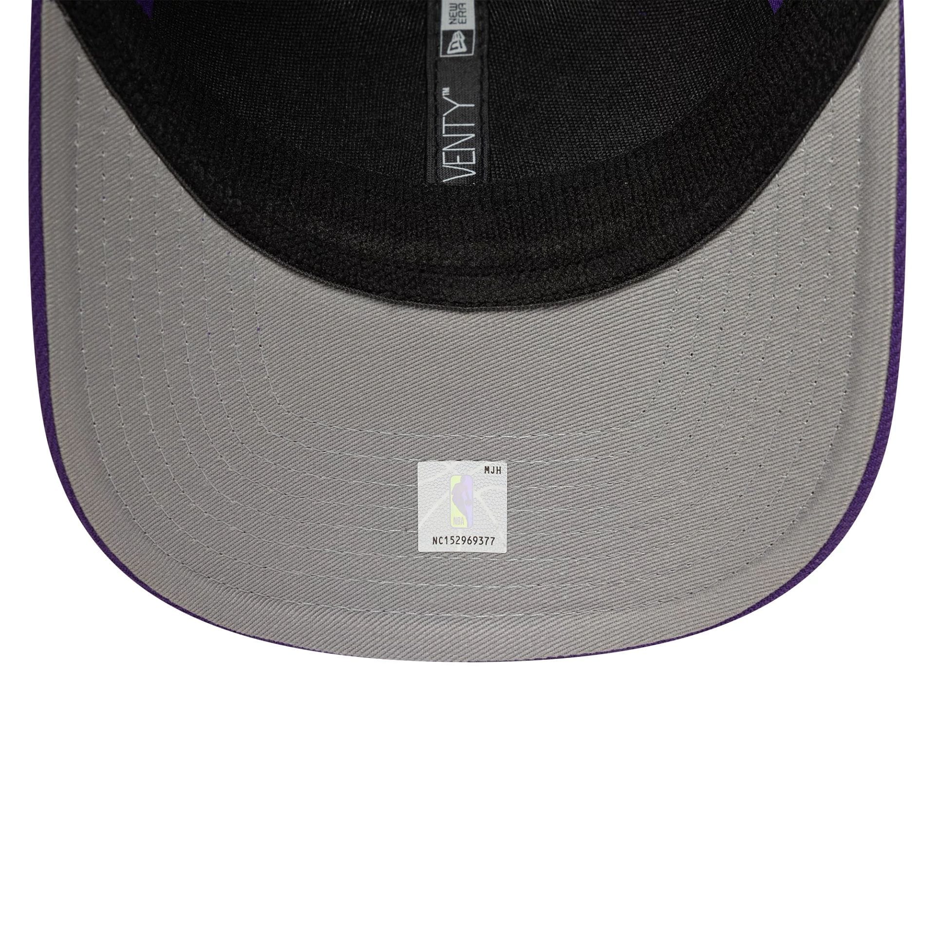 LA Lakers NBA Evergreen Purple 9SEVENTY Stretch Snap Adjustable Cap - Image 2