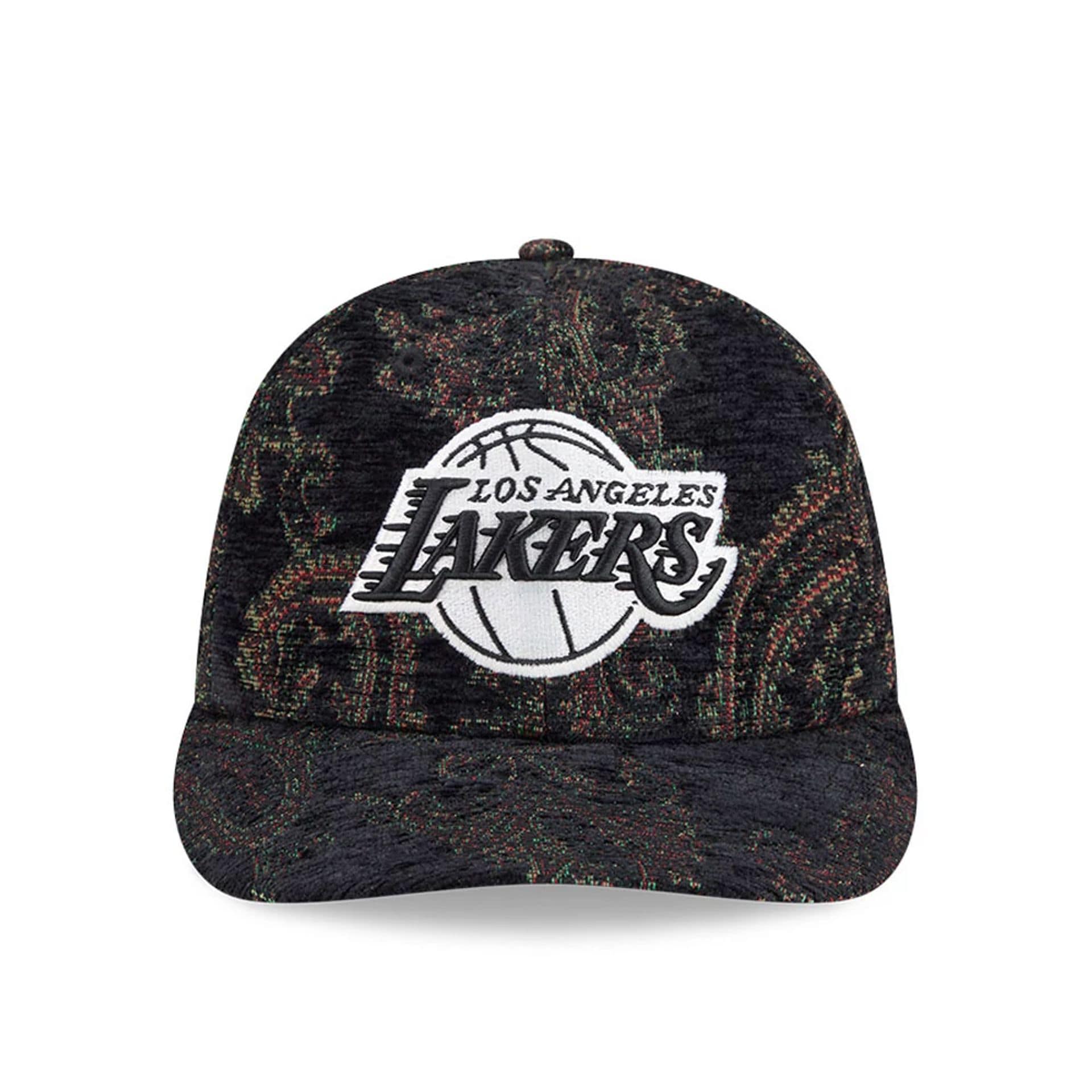 LA Lakers NBA Jacquard Chenille Black 59FIFTY Fitted Cap - Image 3