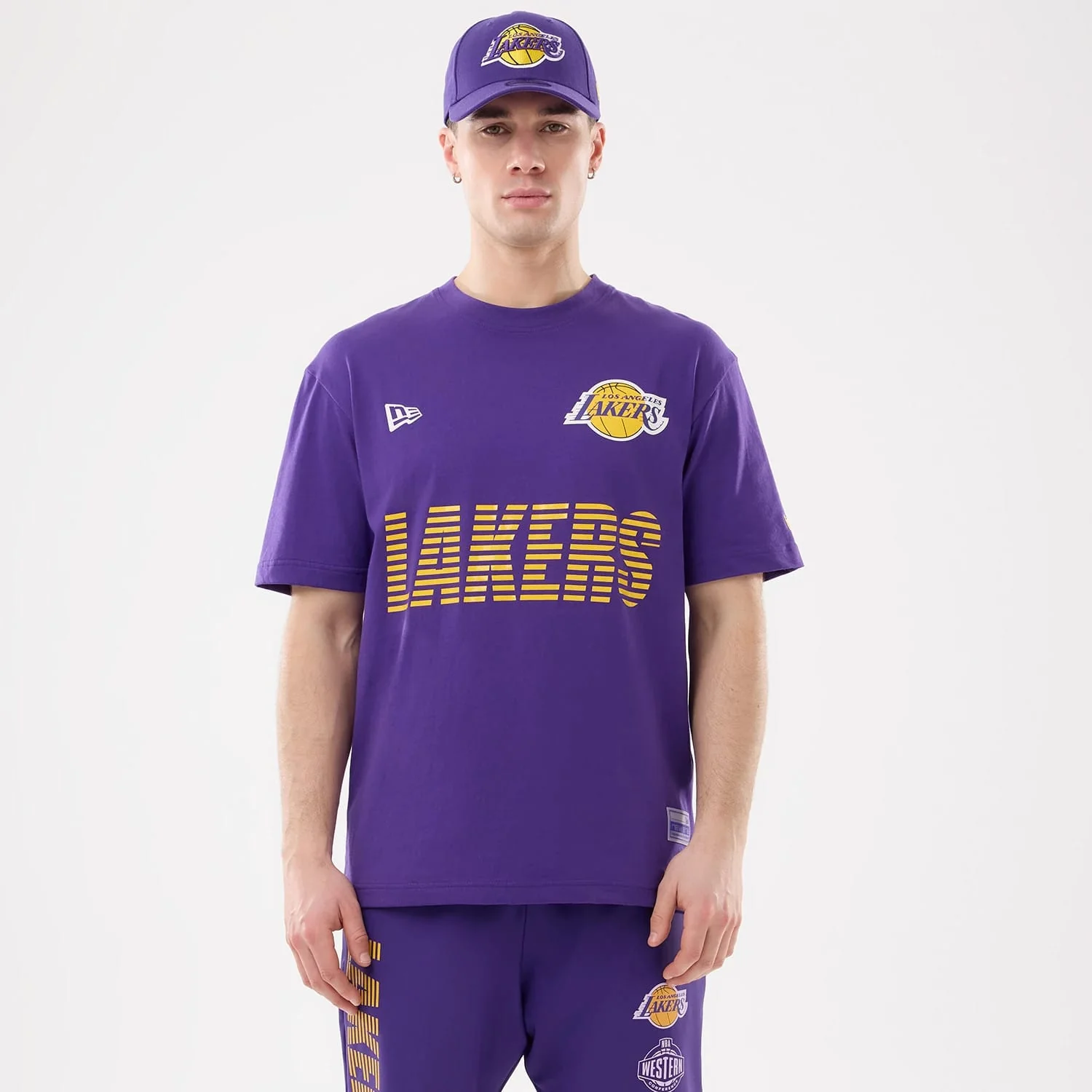 LA Lakers NBA Match Purple T-Shirt