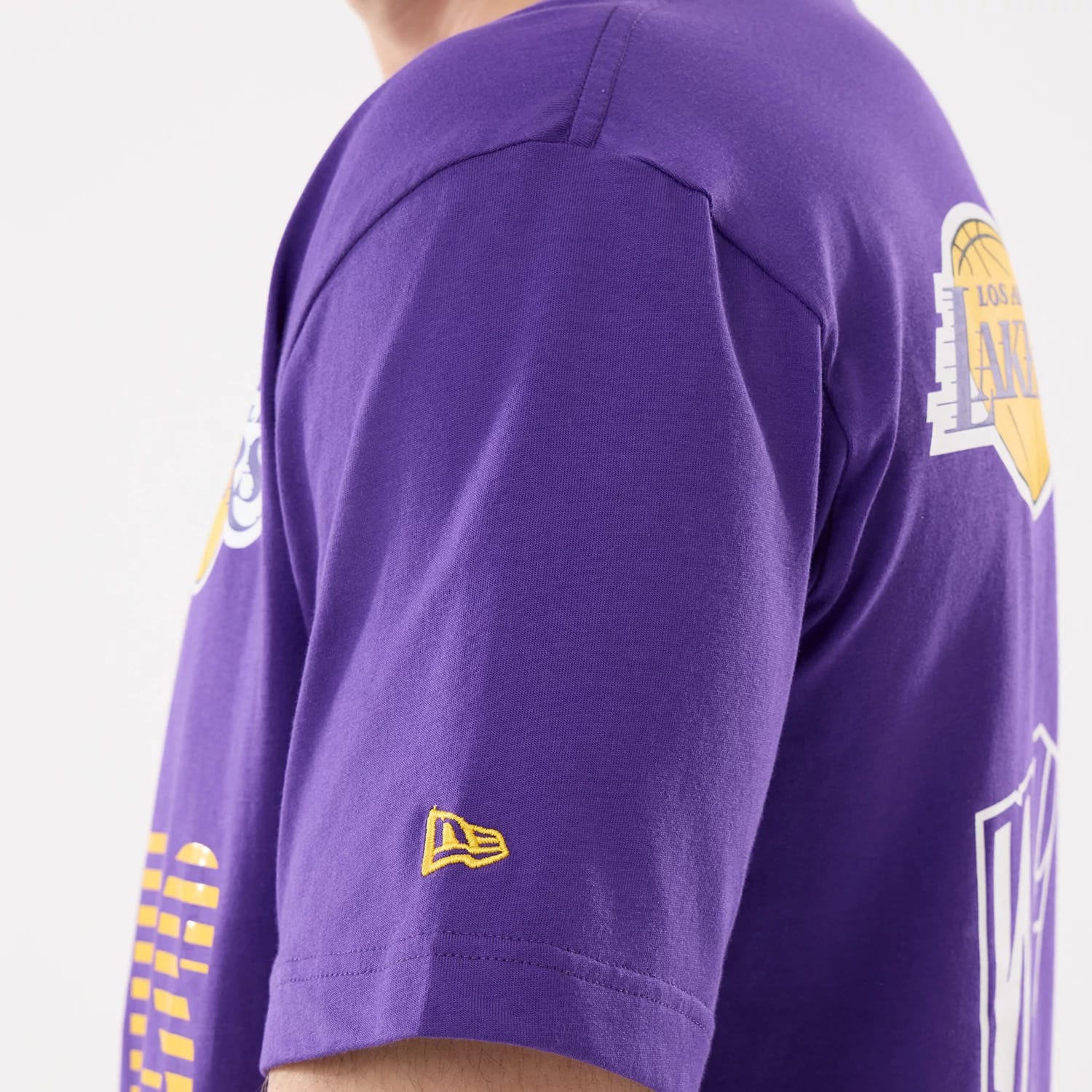 LA Lakers NBA Match Purple T-Shirt - Image 4