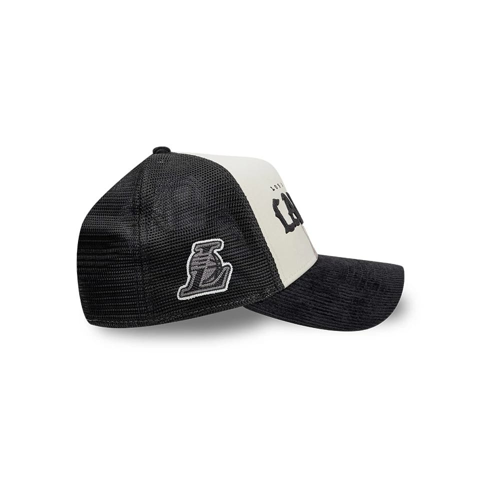 LA Lakers NBA Old English White 9FORTY A-Frame Cap - Image 5
