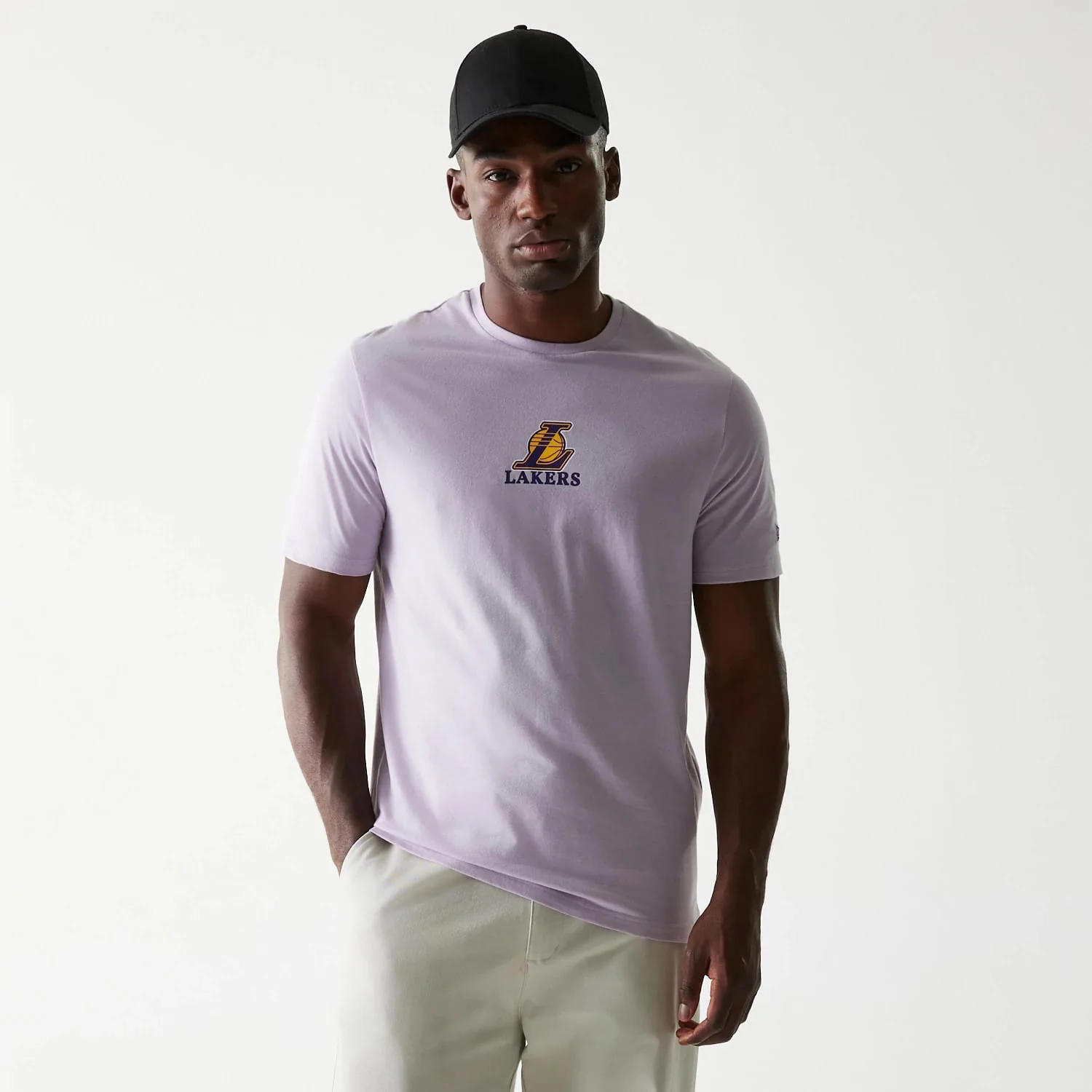LA Lakers NBA Pastel Purple T-Shirt