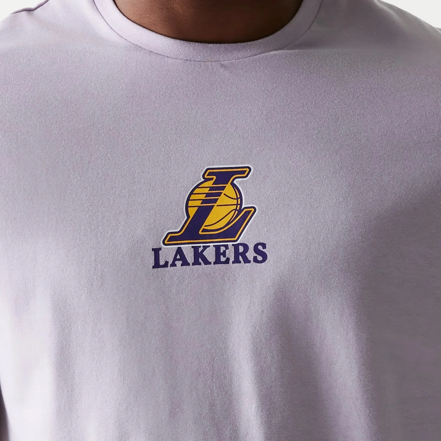 LA Lakers NBA Pastel Purple T-Shirt - Image 3