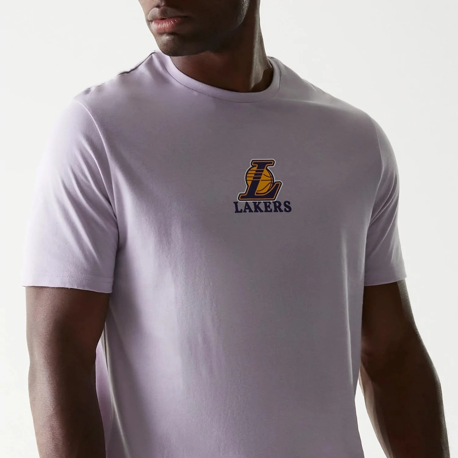 LA Lakers NBA Pastel Purple T-Shirt - Image 4