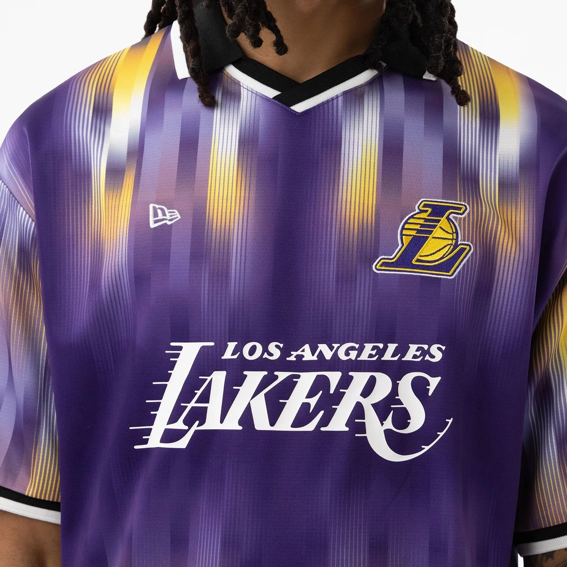 LA Lakers NBA Purple Soccer Jersey - Image 4