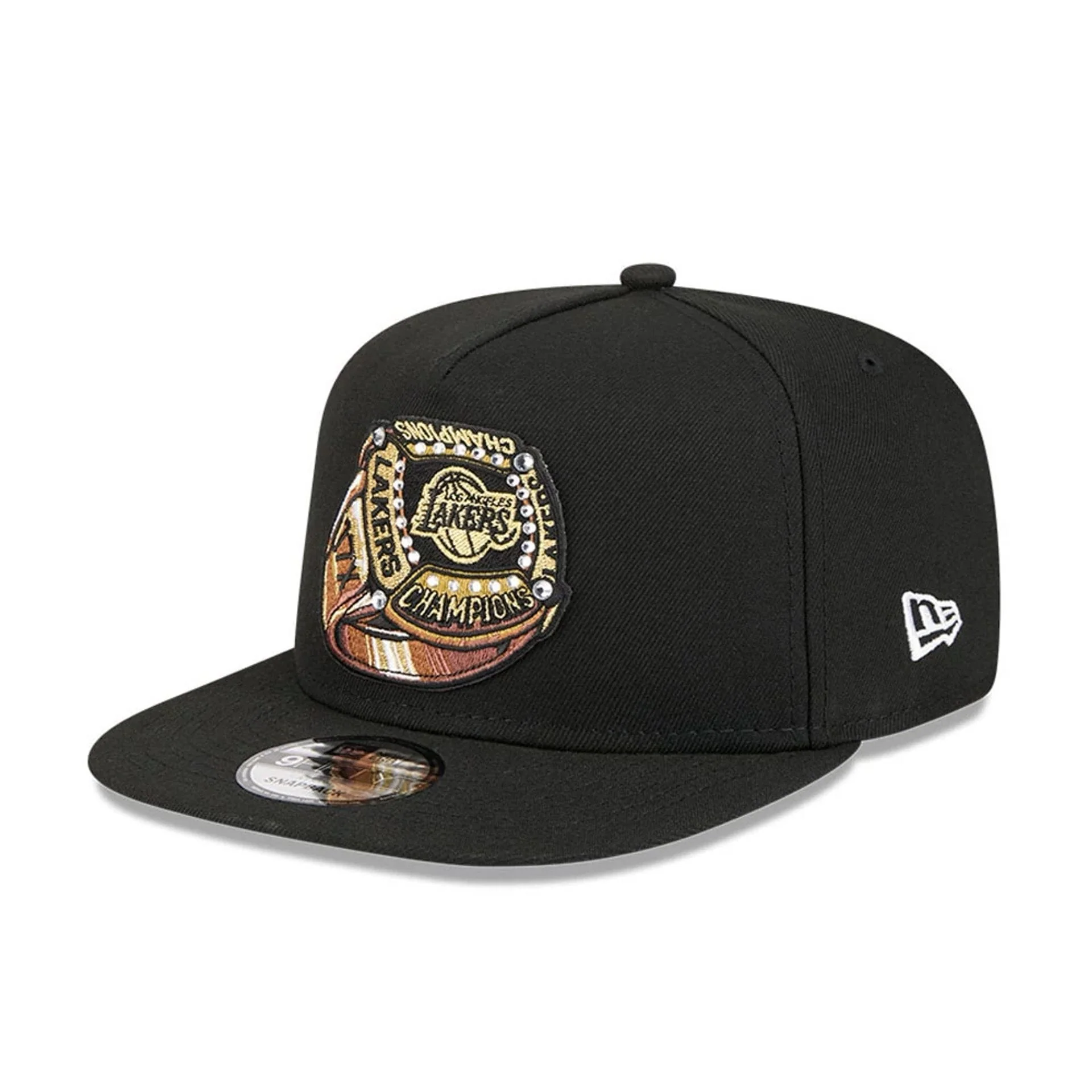 LA Lakers NBA Ring Black 9FIFTY A-Frame Snapback Adjustable Cap - Image 4