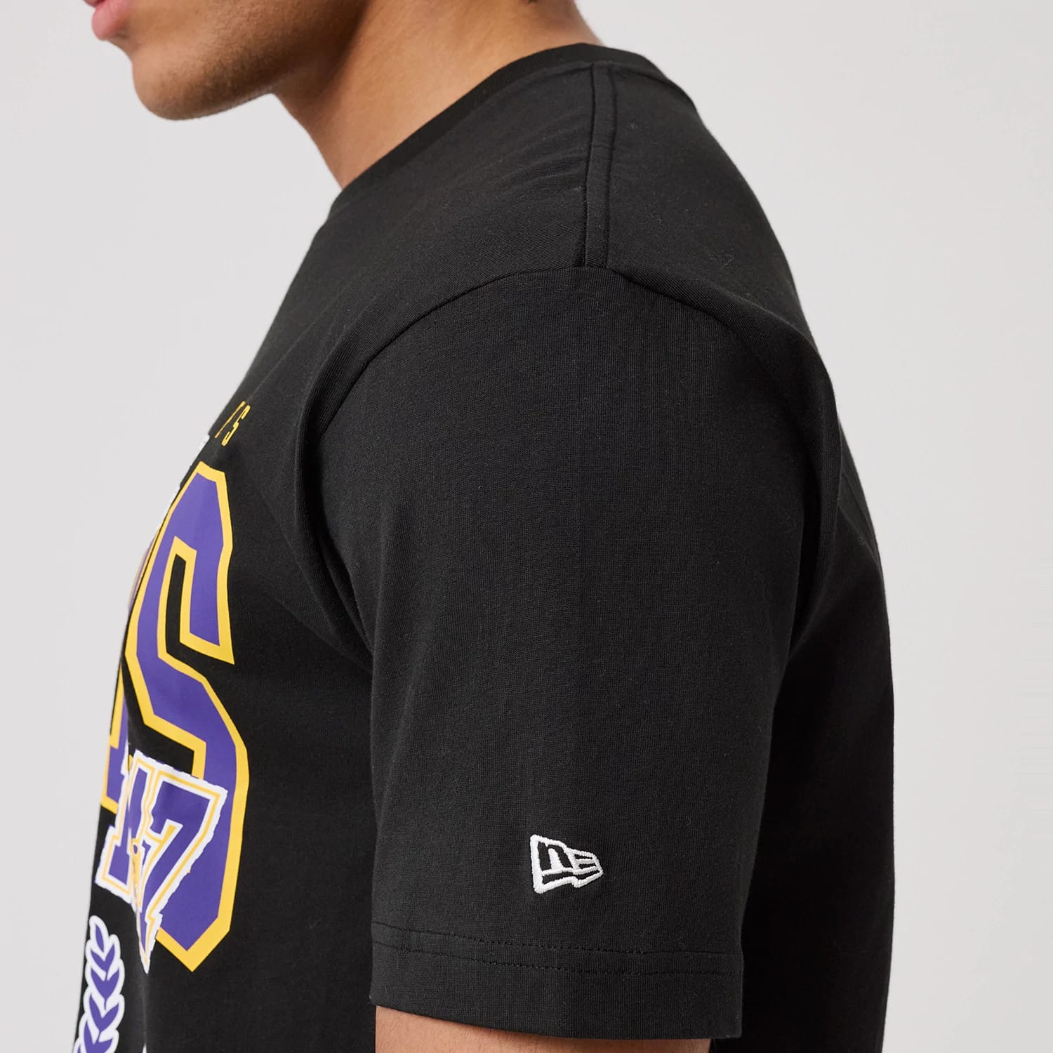 LA Lakers NBA Sport Classic Black T-Shirt - Image 5