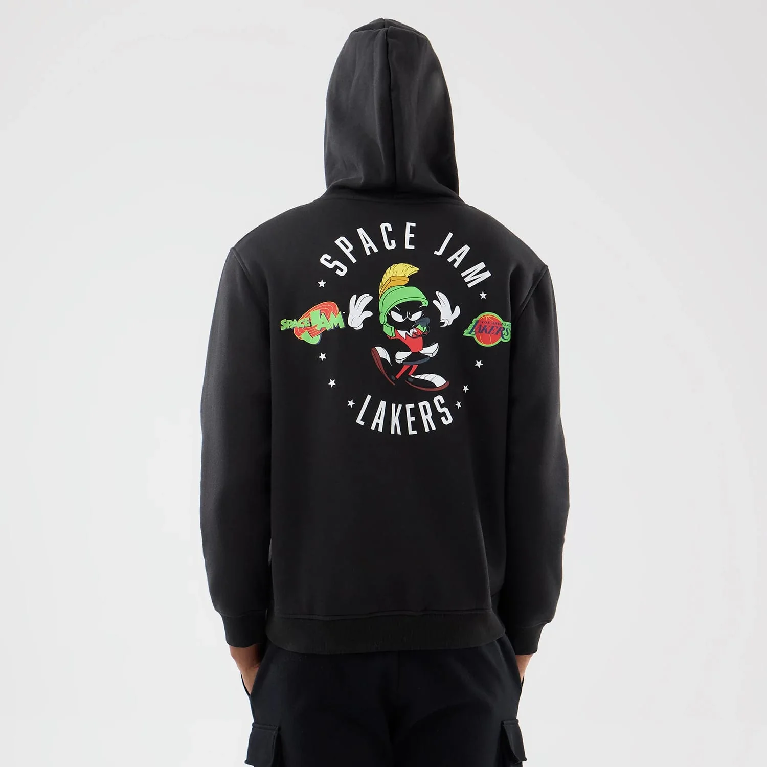 LA Lakers Space Jam 2 X NBA Black Pullover Hoodie - Image 2