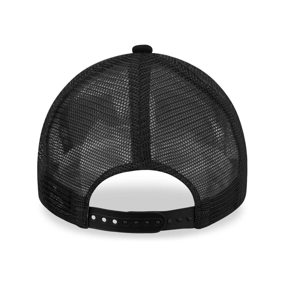 LA Lakers Tonal Black A-Frame Trucker Cap - Image 4