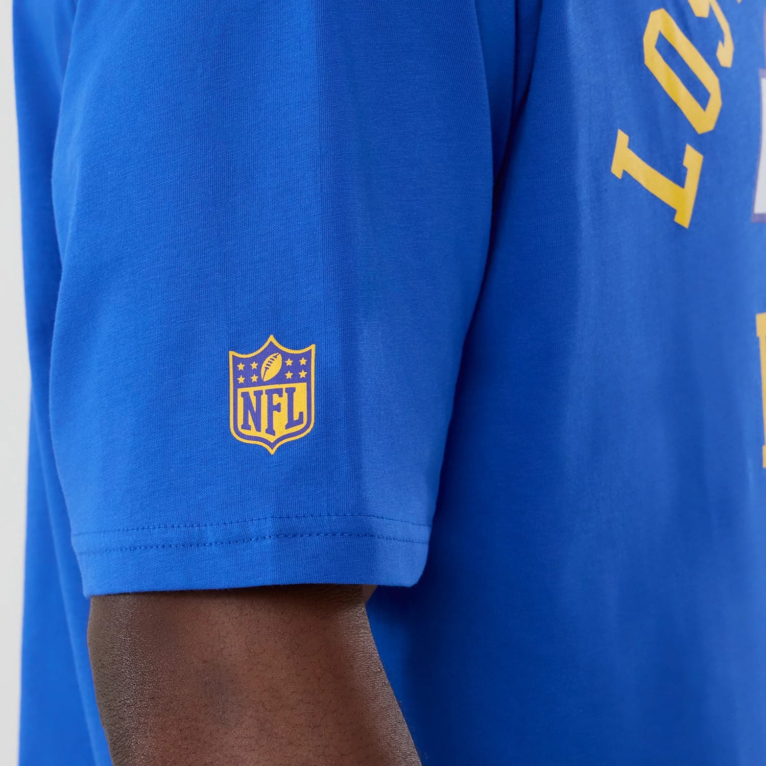 LA Rams NFL International Series Games 2025 Bright Blue Oversized T-Shirt - Image 5