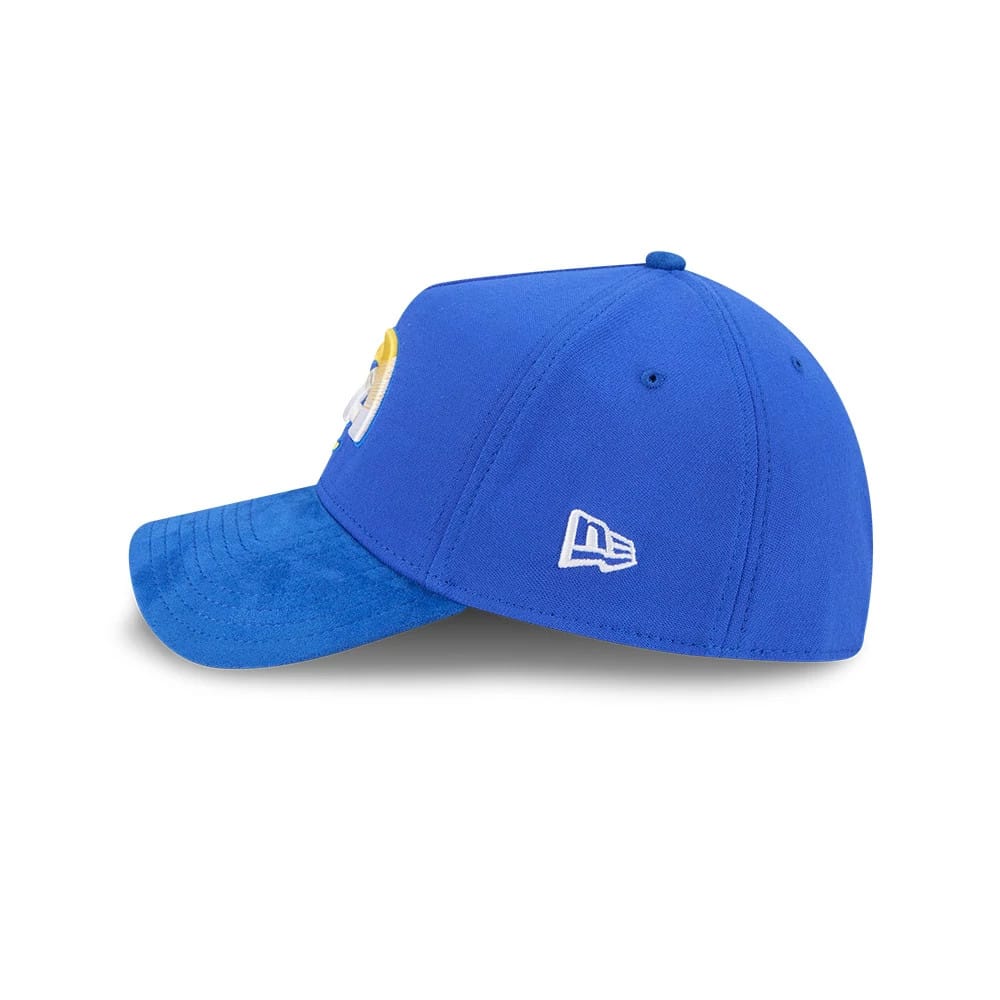 LA Rams NFL Suede Blue 39THIRTY A-Frame Stretch Fit Cap - Image 6