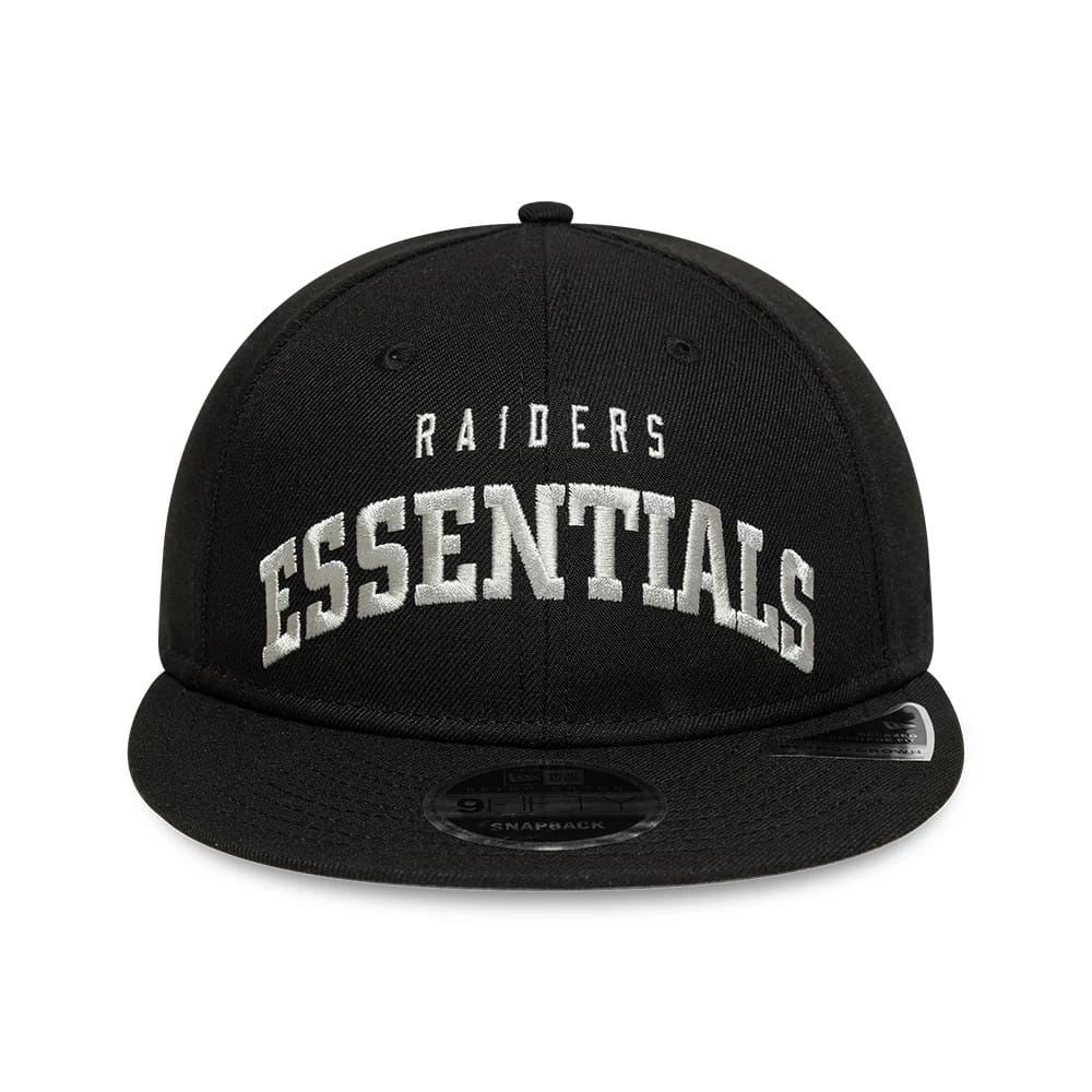 Las Vegas Raiders Fear Of God x NFL Black Retro Crown 9FIFTY Adjustable Cap - Image 4